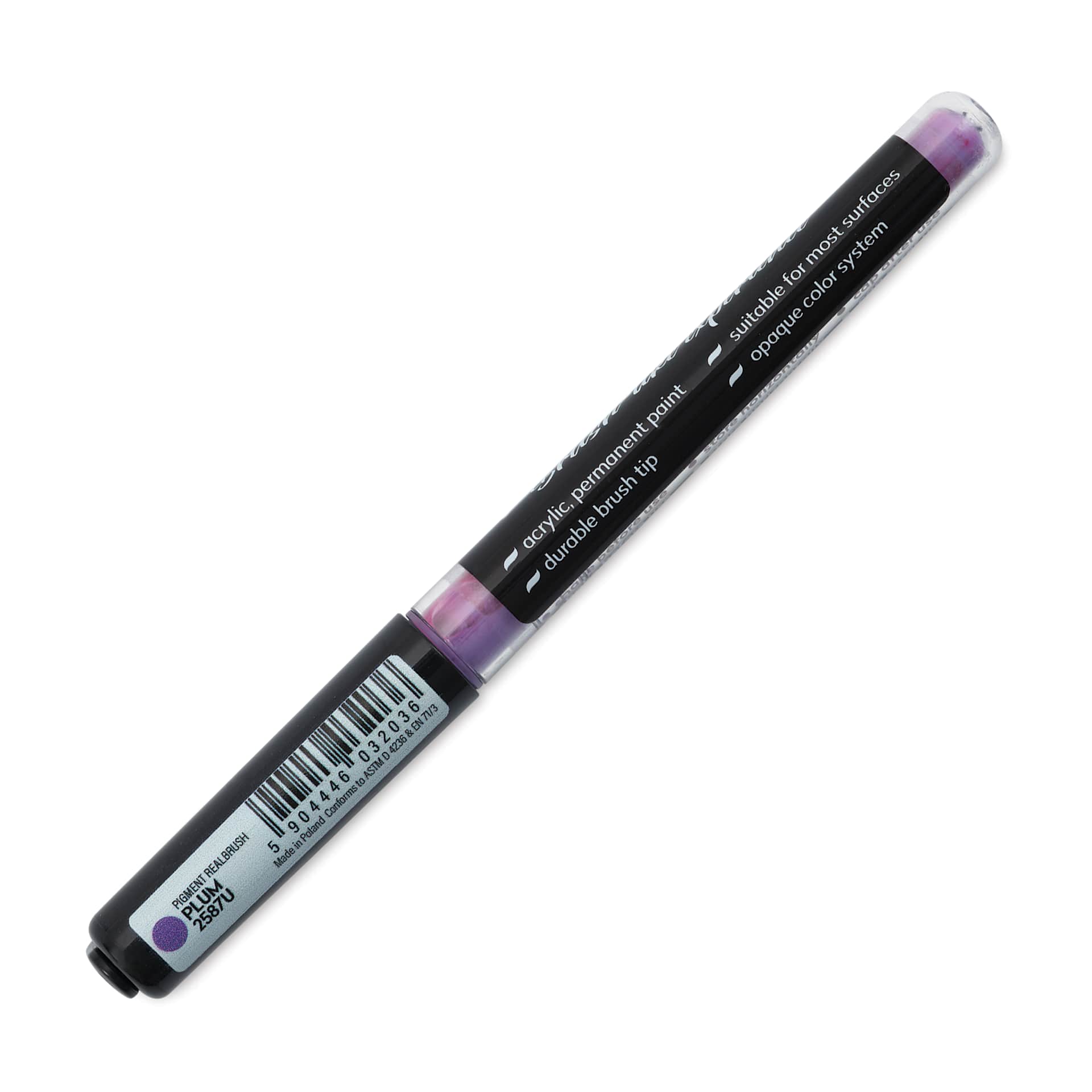 Karin Realbrush Pigment Marker - Plum, marker barrel showing details