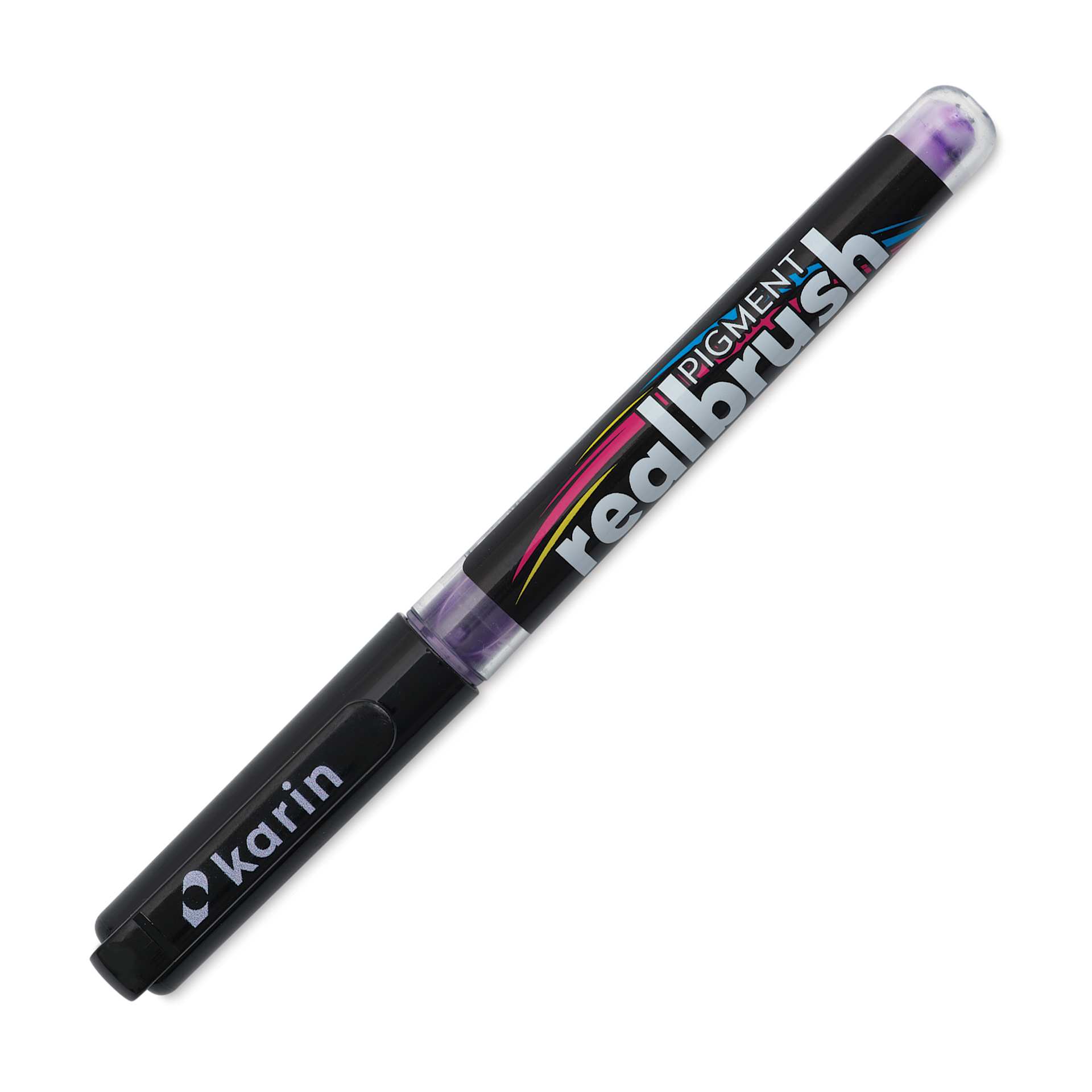 Karin Realbrush Pigment Marker - Pastel Violet, cap on
