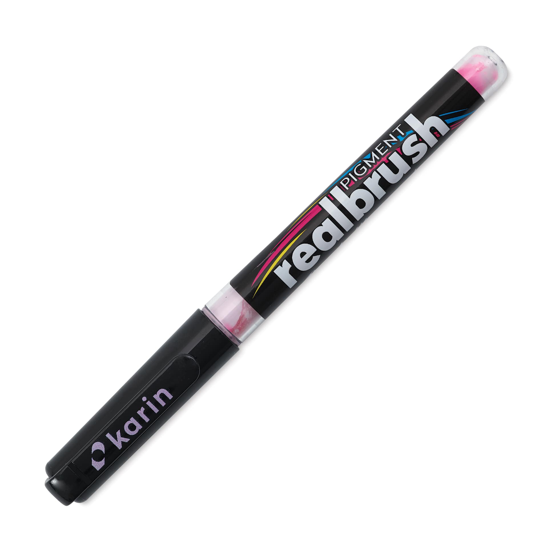Karin Realbrush Pigment Marker - Pastel Lilac Red, cap on