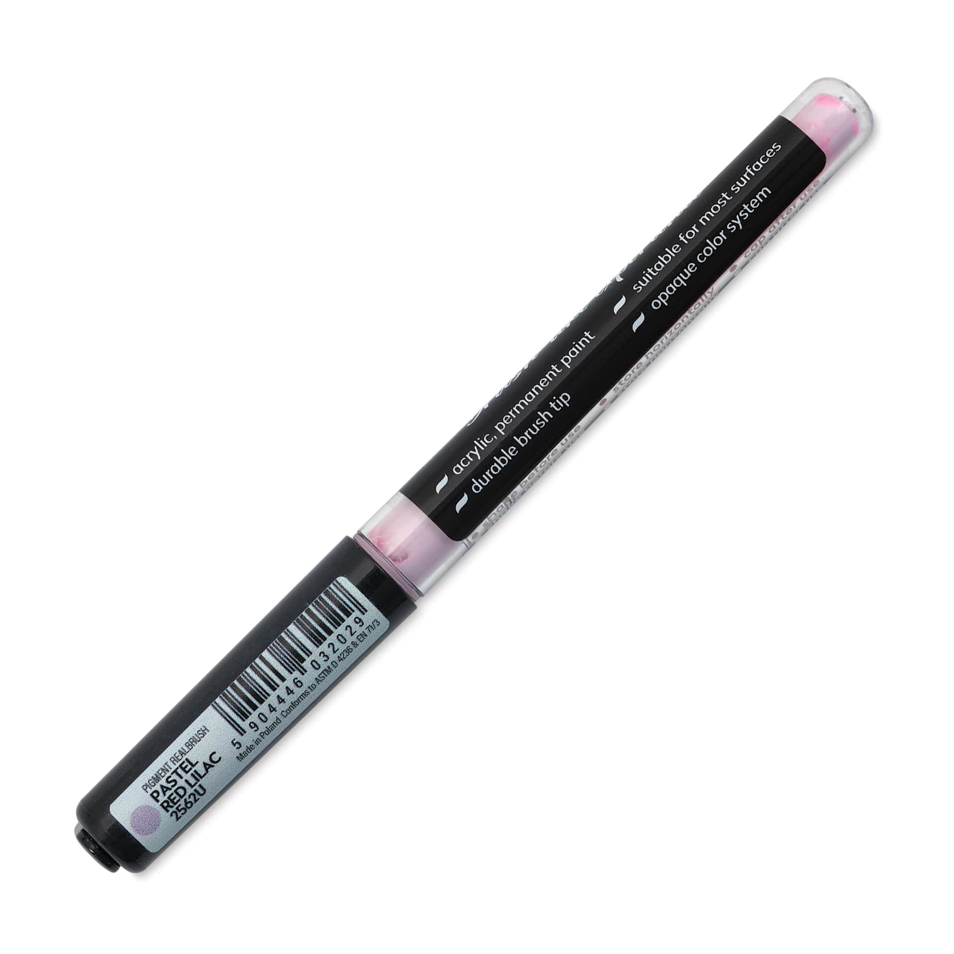 Karin Realbrush Pigment Marker - Pastel Lilac Red, marker barrel showing details