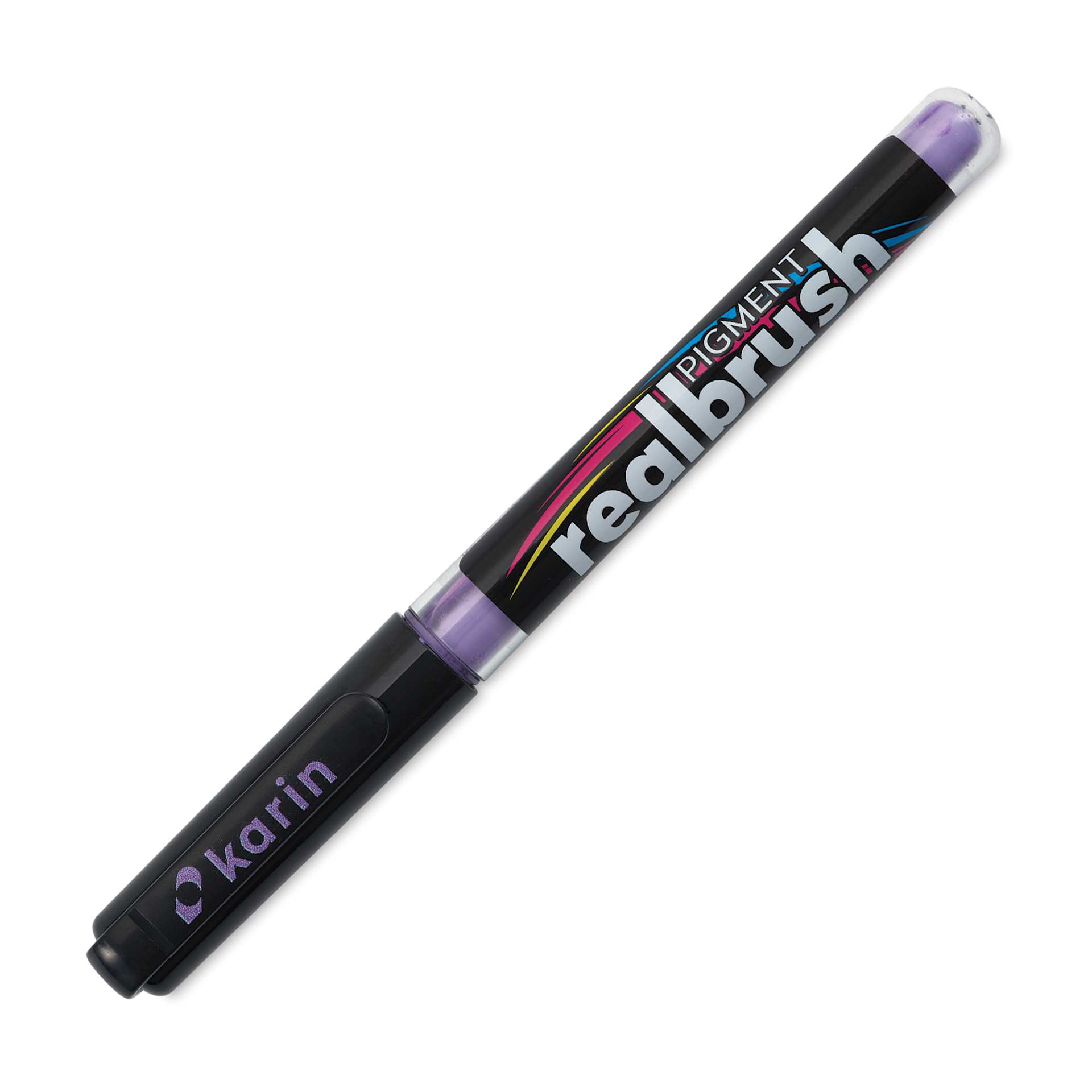 Karin Realbrush Pigment Marker - Pale Violet, cap on