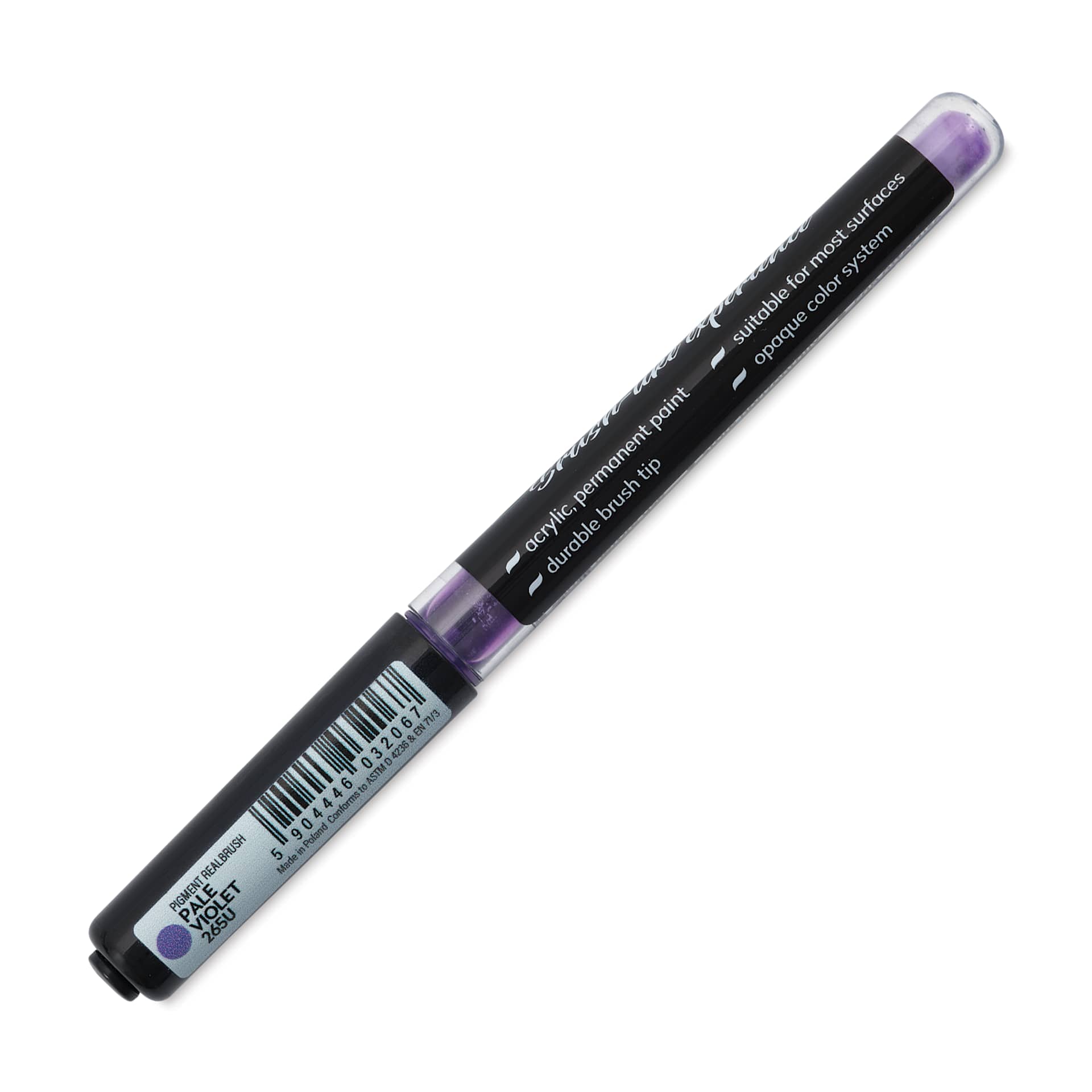 Karin Realbrush Pigment Marker - Pale Violet, marker barrel showing details