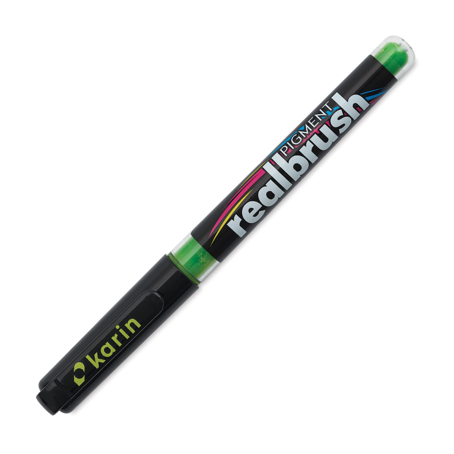 Karin Realbrush Pigment Marker - Apple, cap on