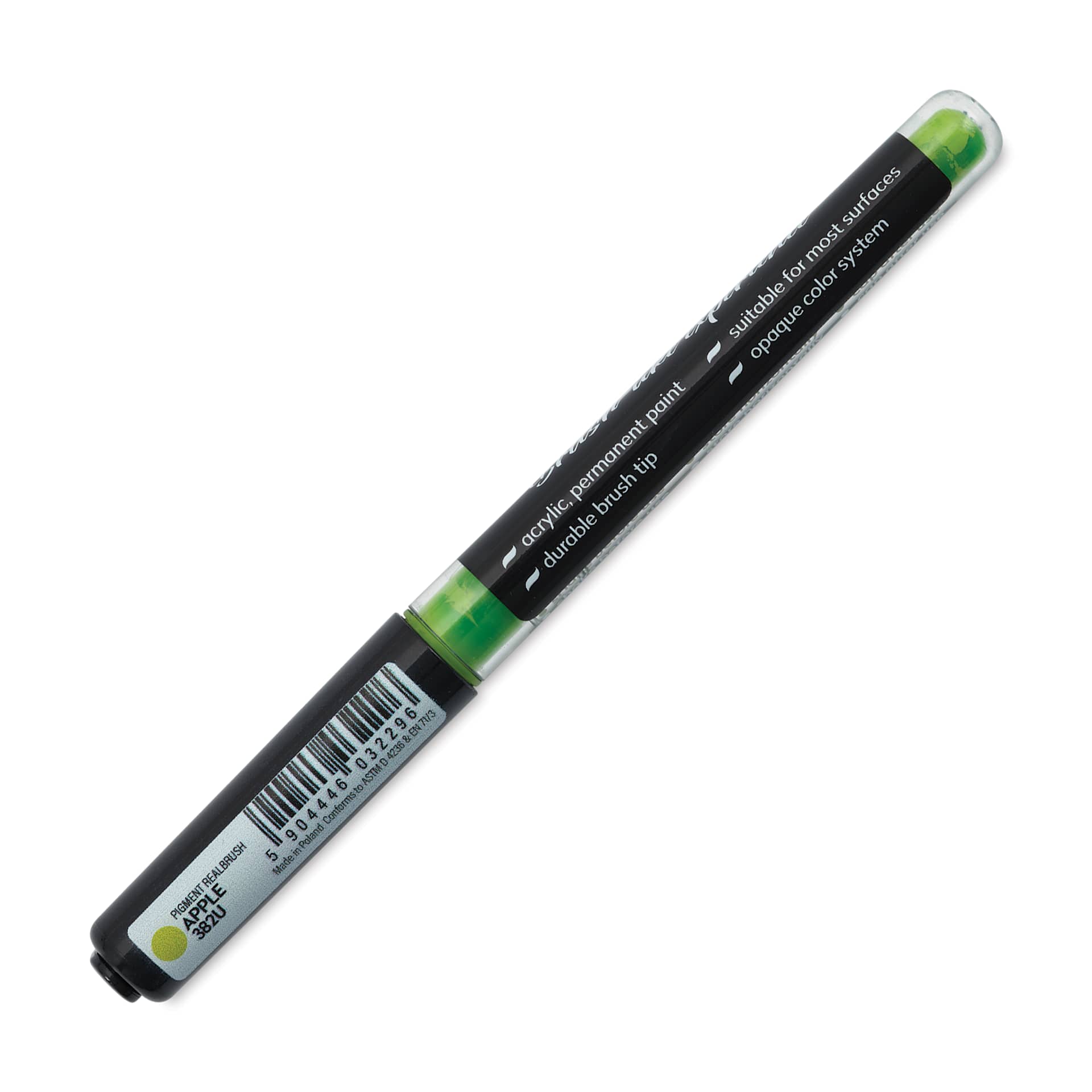 Karin Realbrush Pigment Marker - Apple, marker barrel showing details