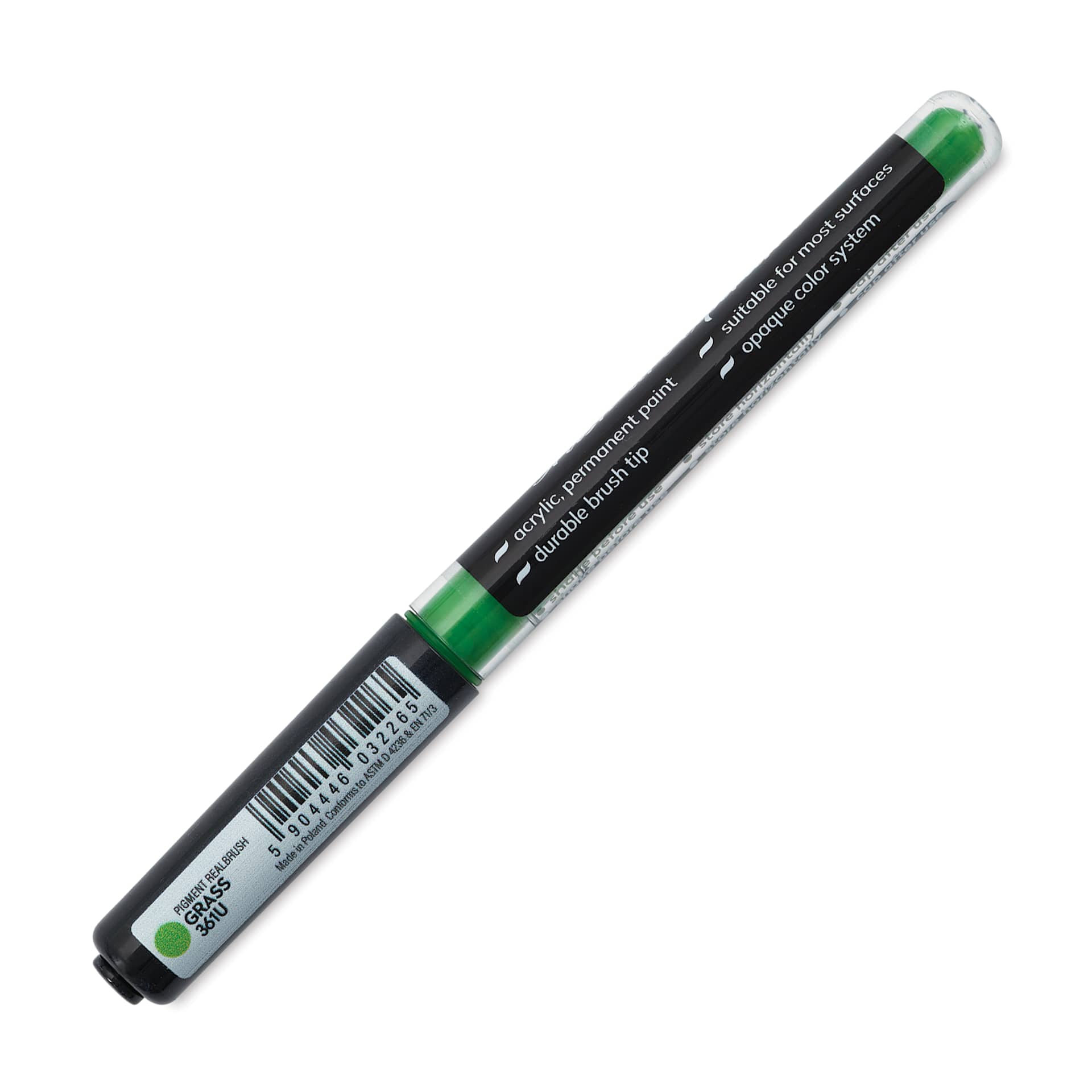 Karin Realbrush Pigment Marker - Grass, marker barrel showing details