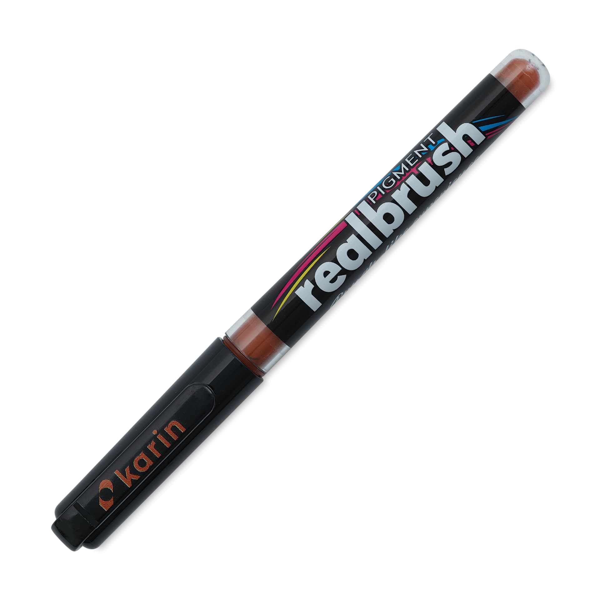 Karin Realbrush Pigment Marker - Copper Brown, cap on