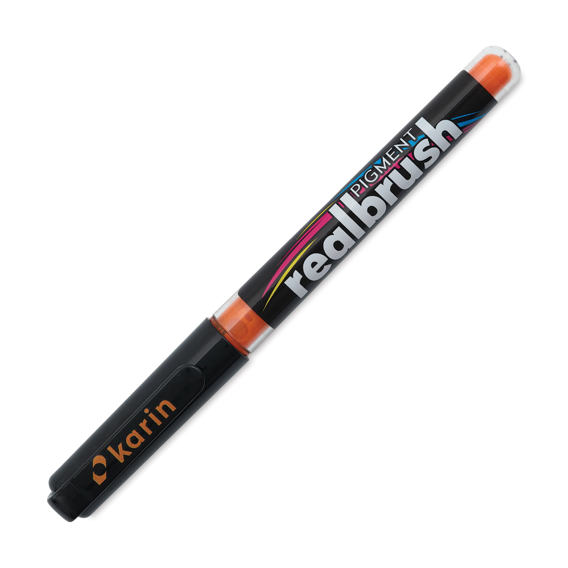 Karin Realbrush Pigment Marker - Amber, cap on