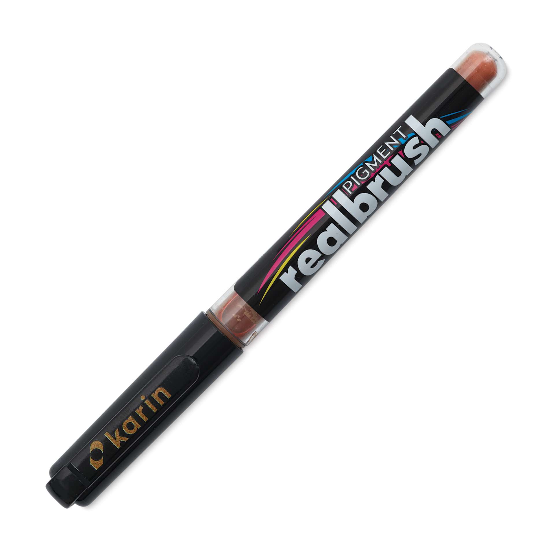 Karin Realbrush Pigment Marker - Cinnamon, cap on