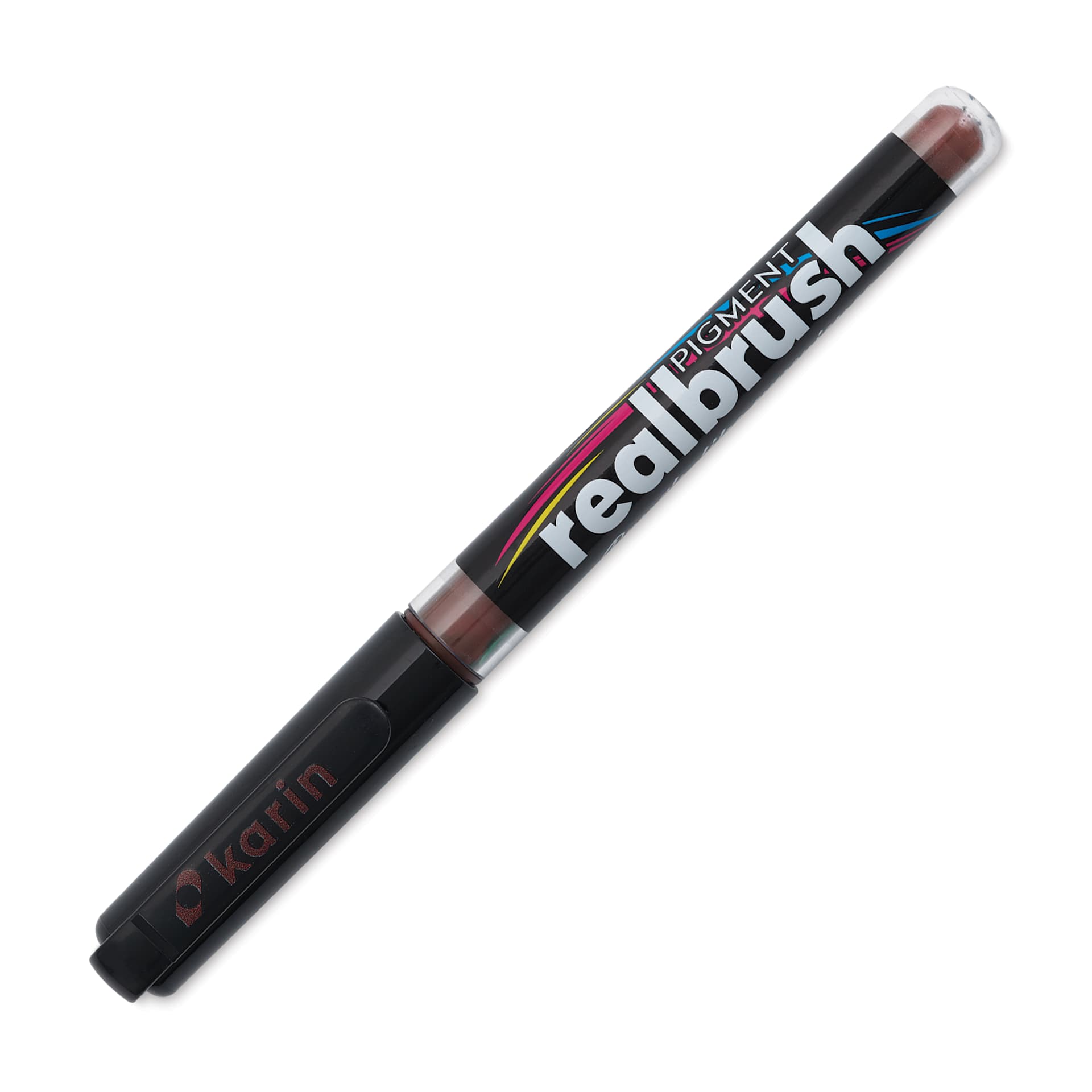 Karin Realbrush Pigment Marker - Cocoa, cap on