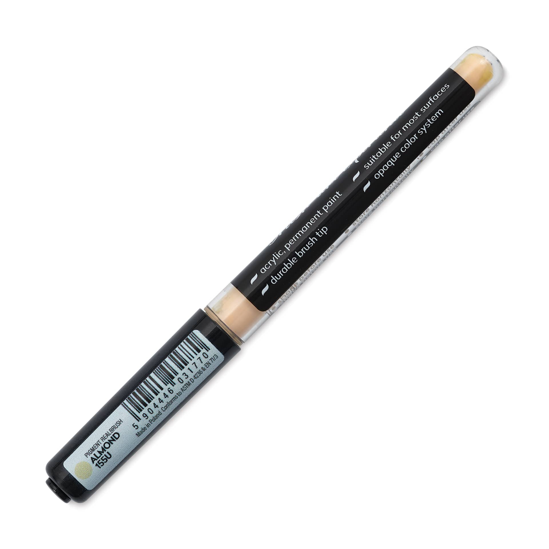 Karin Realbrush Pigment Marker - Almond, marker barrel showing details