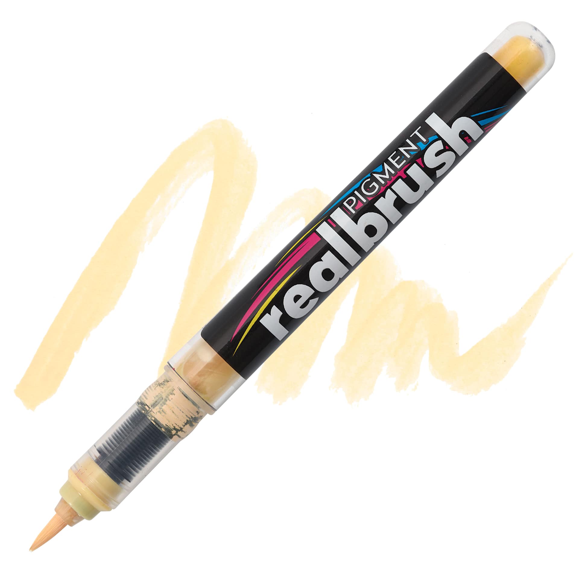 Karin Realbrush Pigment Marker - Almond, swatch and marker