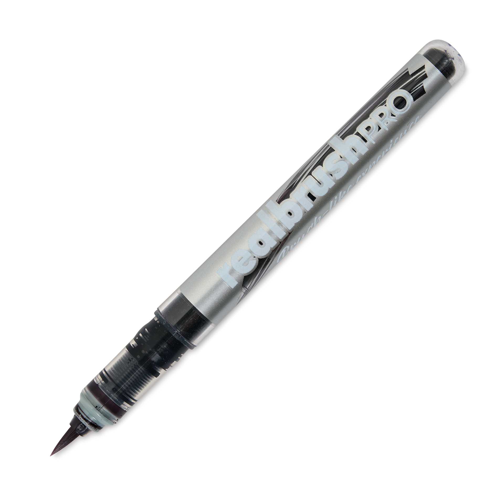Karin Realbrush Pro Marker - Neutral Grey 2, 4 mm, Brush Tip, cap off