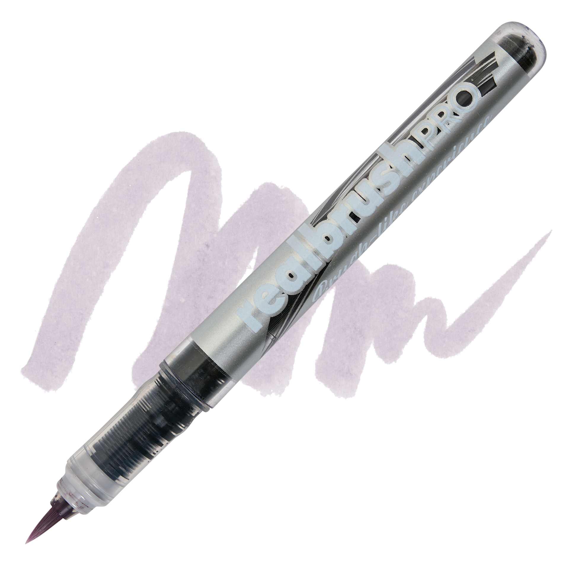 Karin Realbrush Pro Marker - Warm Grey 1, swatch and marker