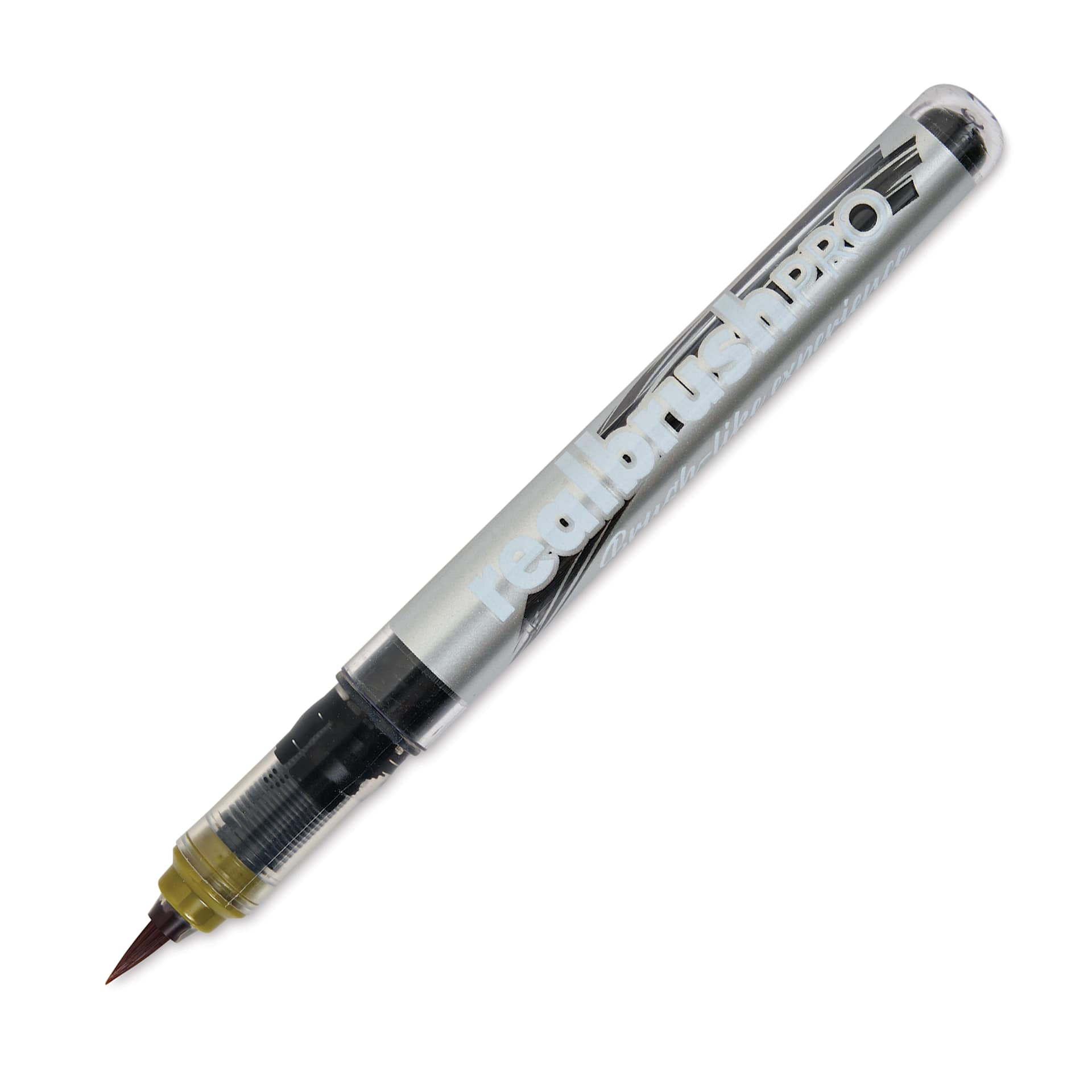 Karin Realbrush Pro Marker - Curry, 4 mm, Brush Tip, cap off
