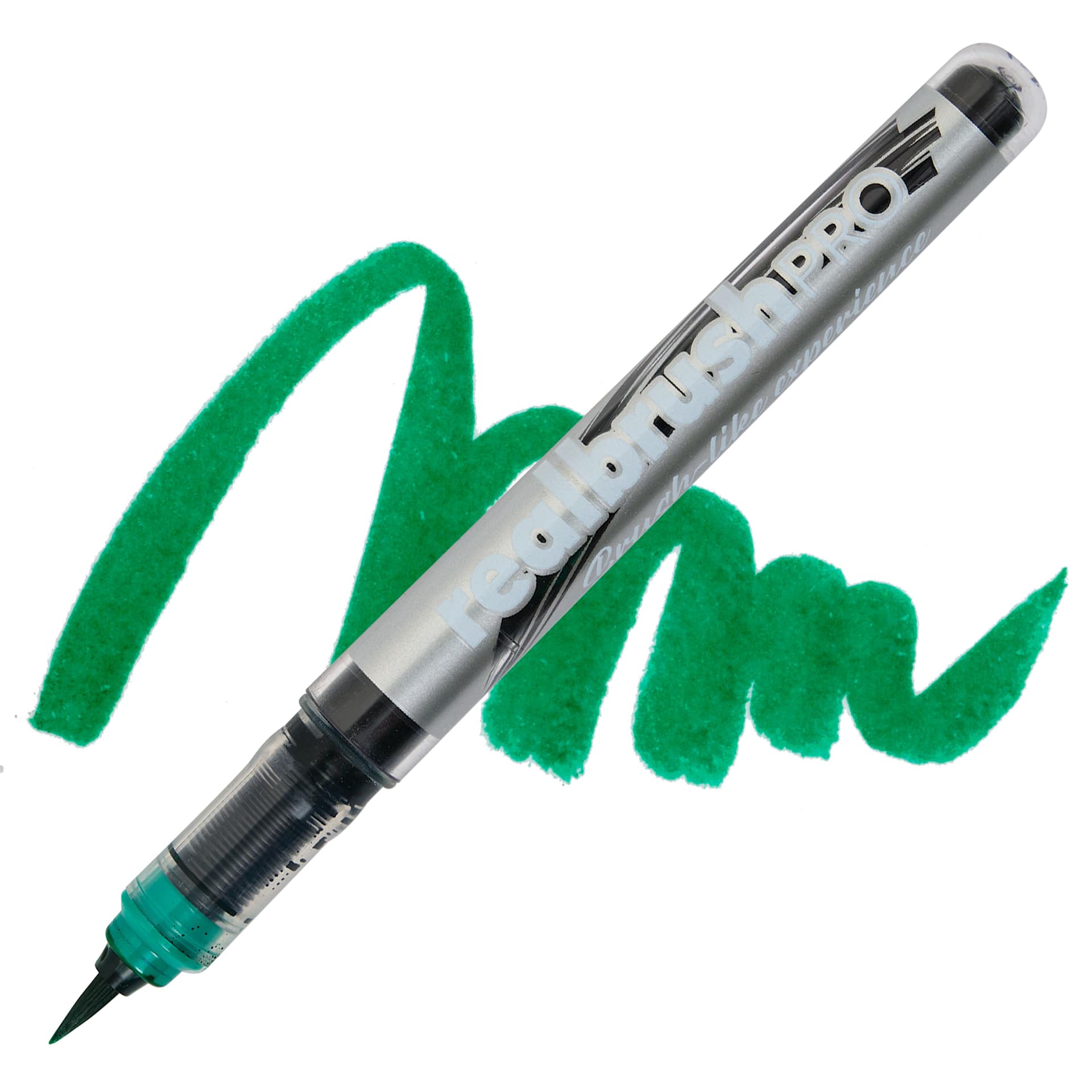 Karin Realbrush Pro Marker - Ocean Teal, swatch and marker