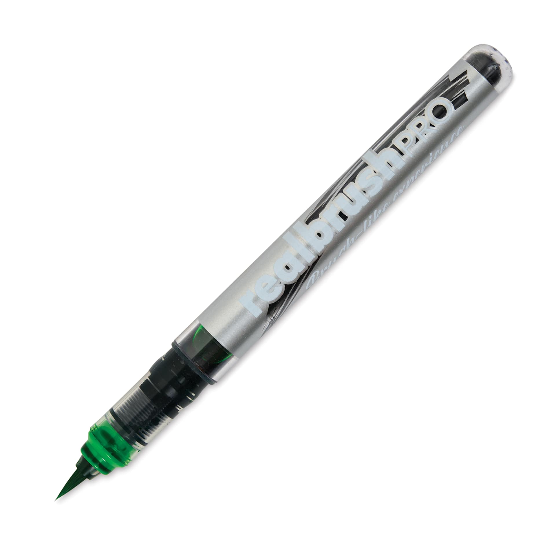 Karin Realbrush Pro Marker - Grass, 4 mm, Brush Tip, cap off