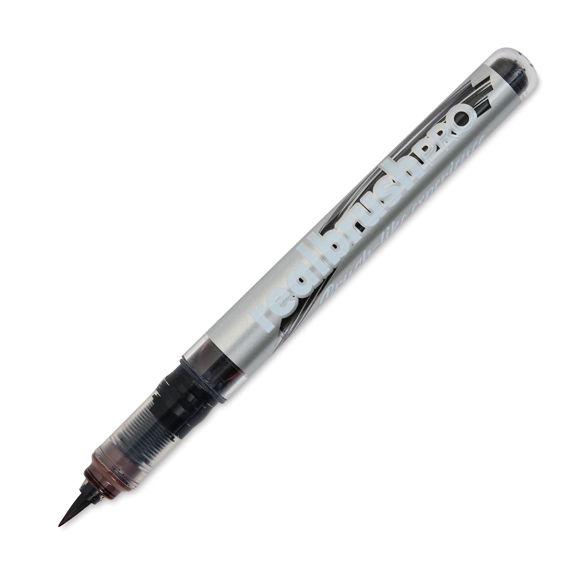 Karin Realbrush Pro Marker - Cocoa, 4 mm, Brush Tip, cap off