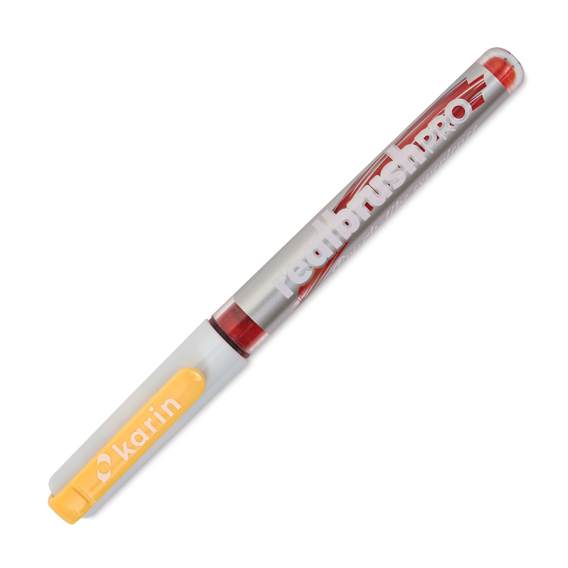Karin Realbrush Pro Marker - Almond, 4 mm, Brush Tip, cap on
