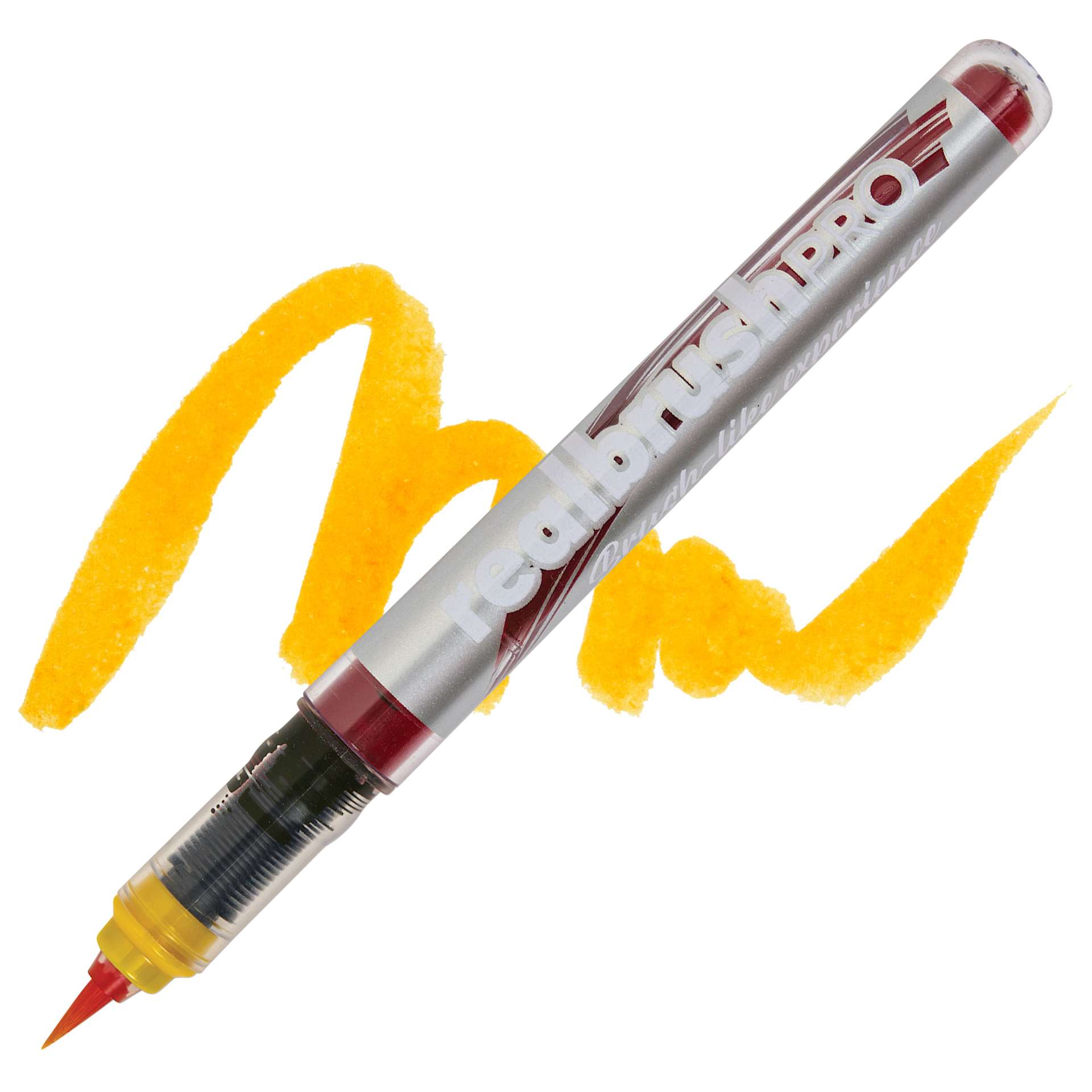 Karin Realbrush Pro Marker - Gold, swatch and marker