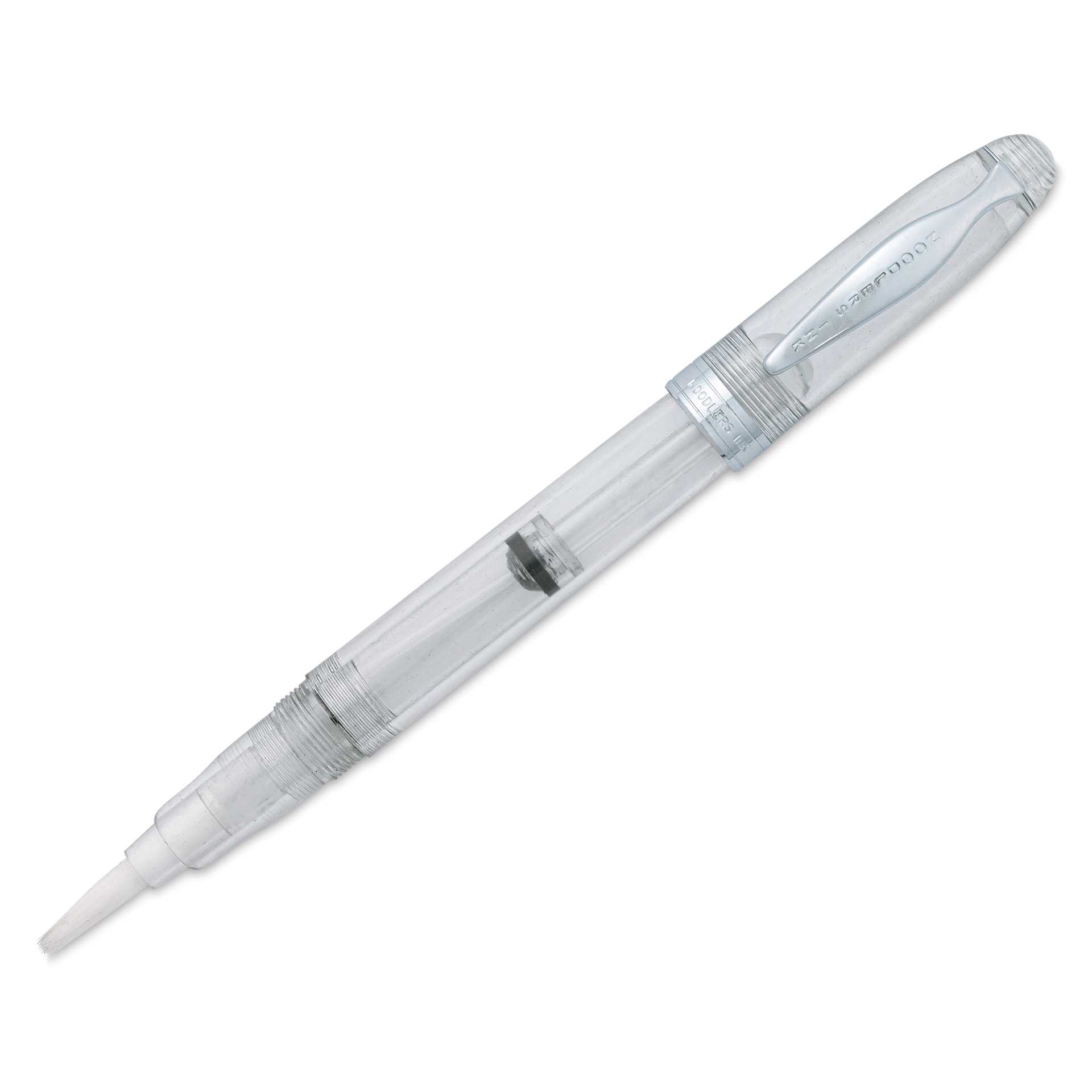 Noodler's Ink Ahab Brush Pen - Clear, cap off