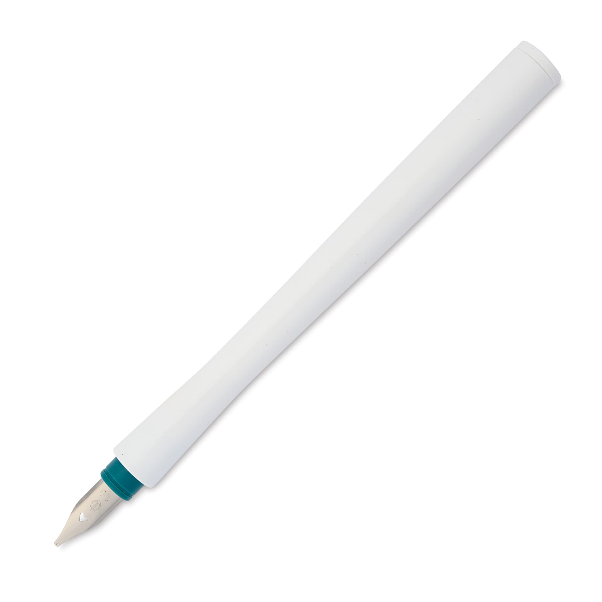 Sailor Hocoro Dip Pen - White, 1 mm Calligraphy Nib, cap off
