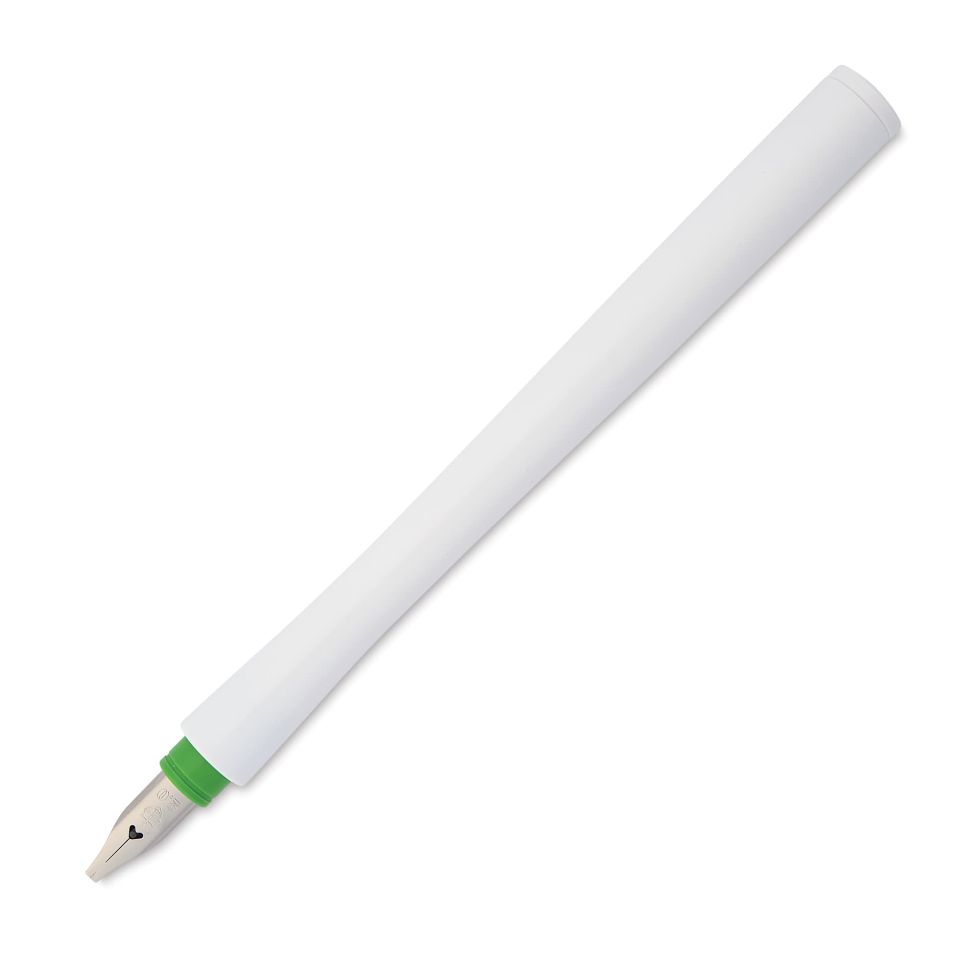 Sailor Hocoro Dip Pen - White, 2 mm Calligraphy Nib, cap off