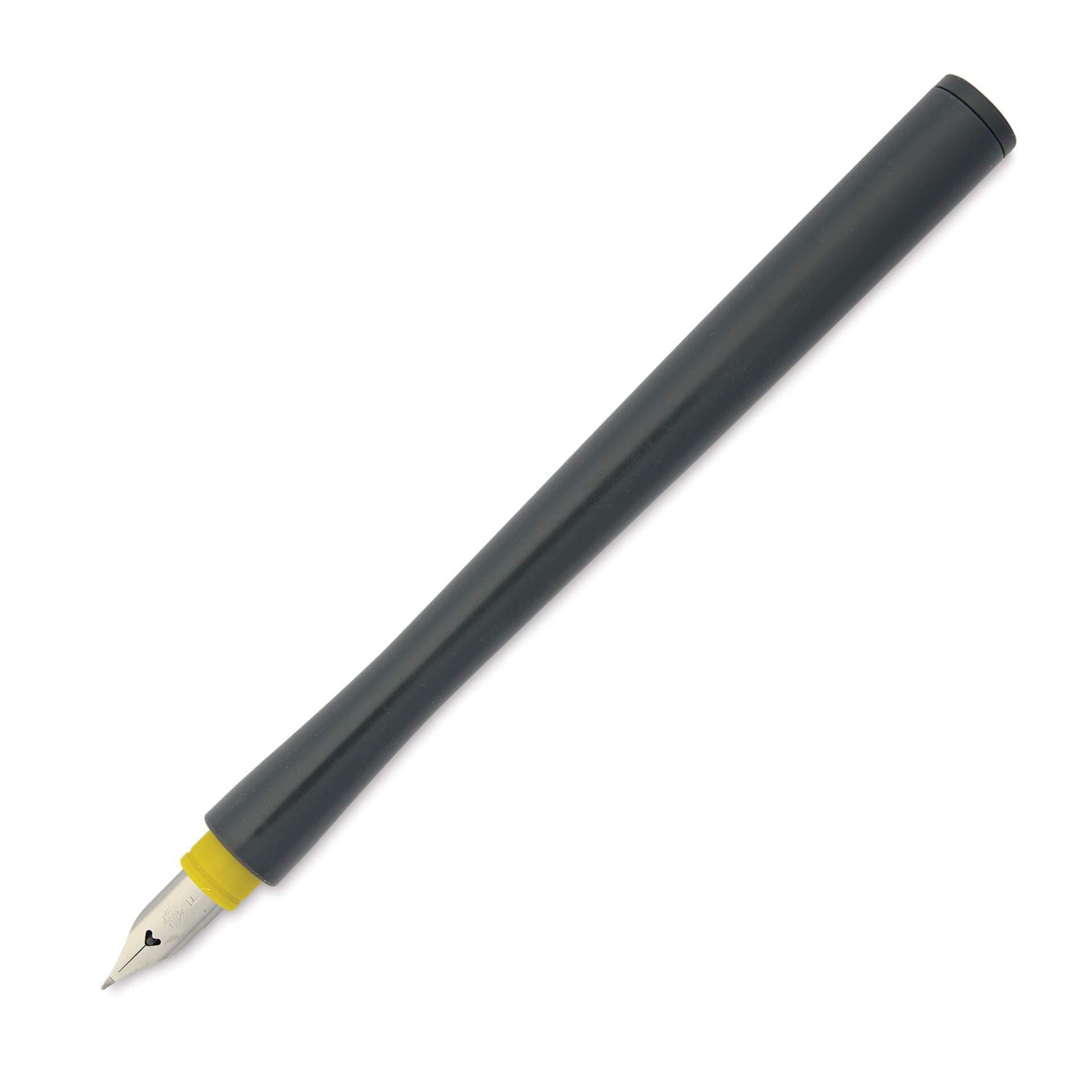 Sailor Hocoro Dip Pen - Gray, Fude Nib, cap off