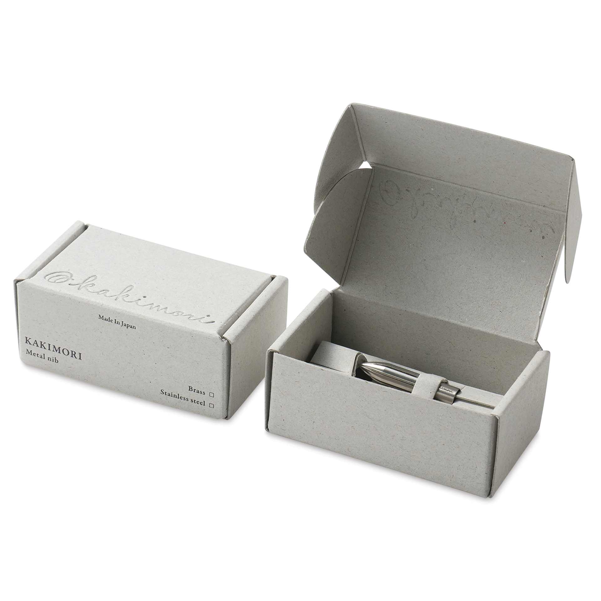 Kakimori Metal Dip Pen Nib - Stainless Steel, inside of the packaging
