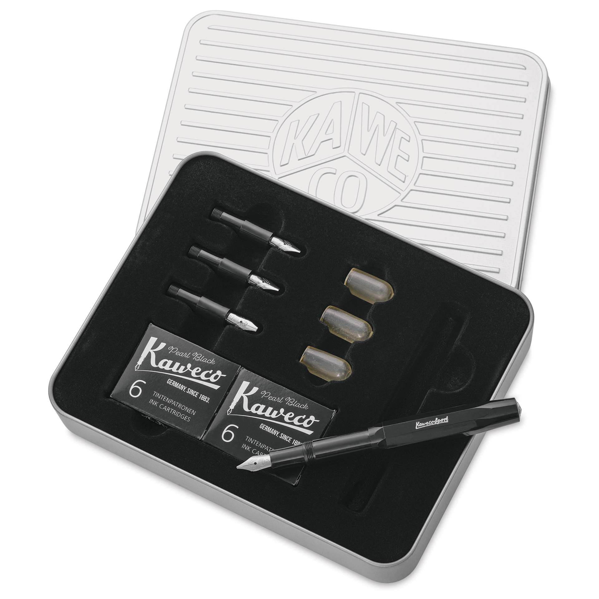 Kaweco Sport Calligraphy Pen - Deluxe, Set of 10 - contents