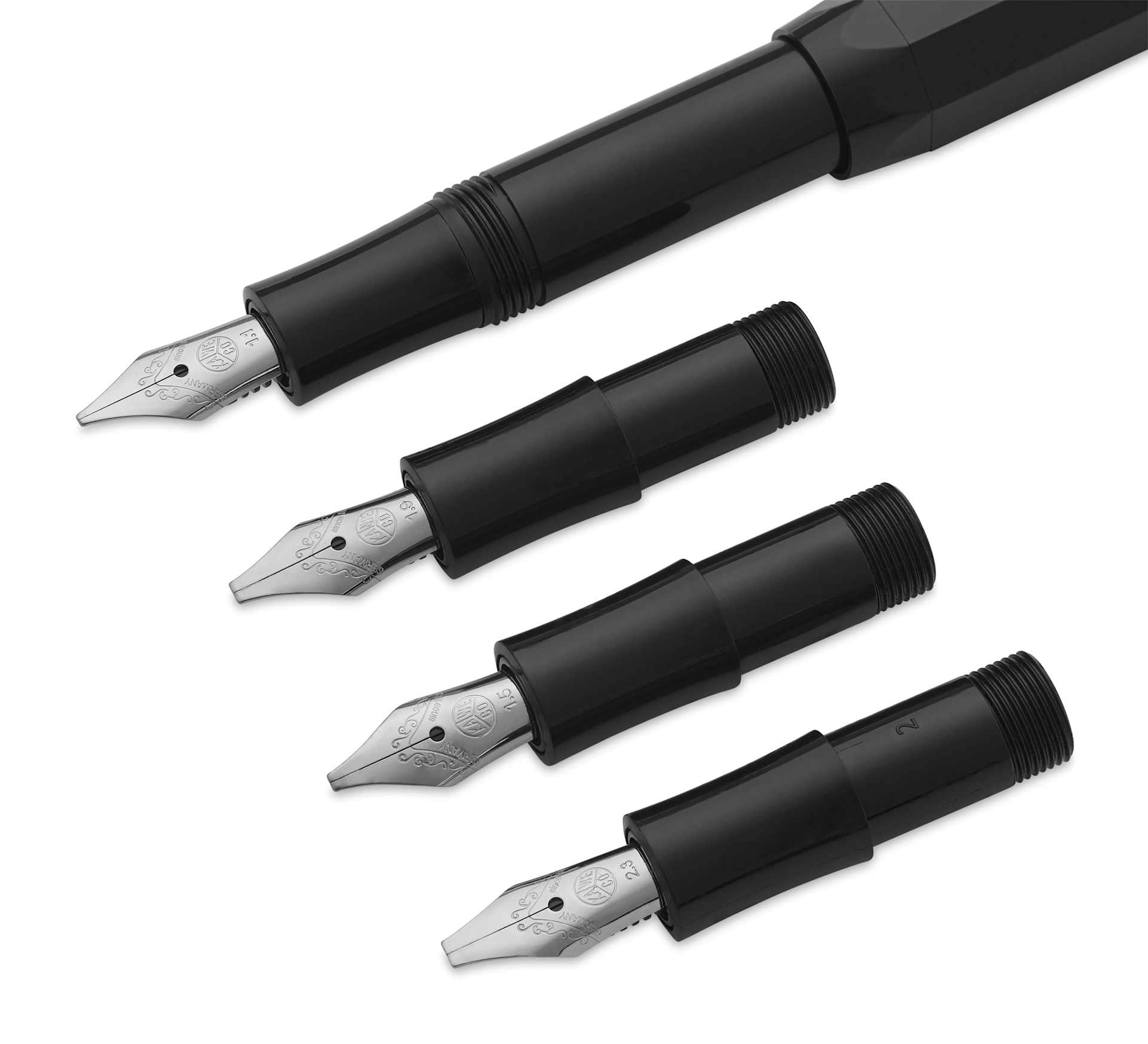 Kaweco Sport Calligraphy Pen - Deluxe - close-up of nibs