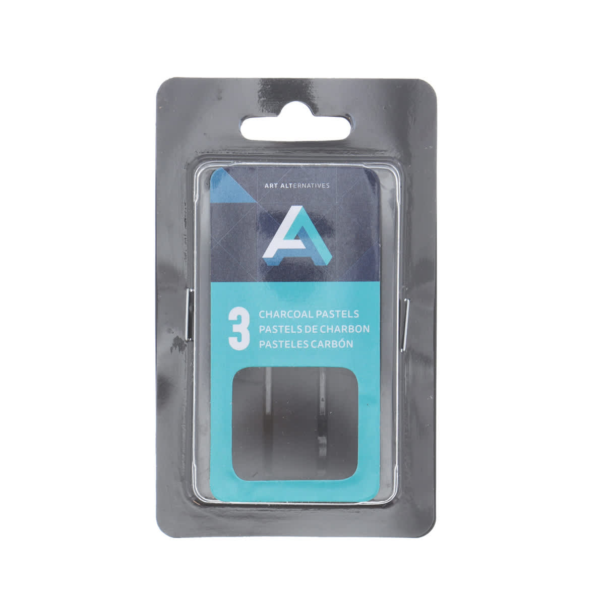Art Alternatives Compressed Charcoal Pastels -  Pkg of 3