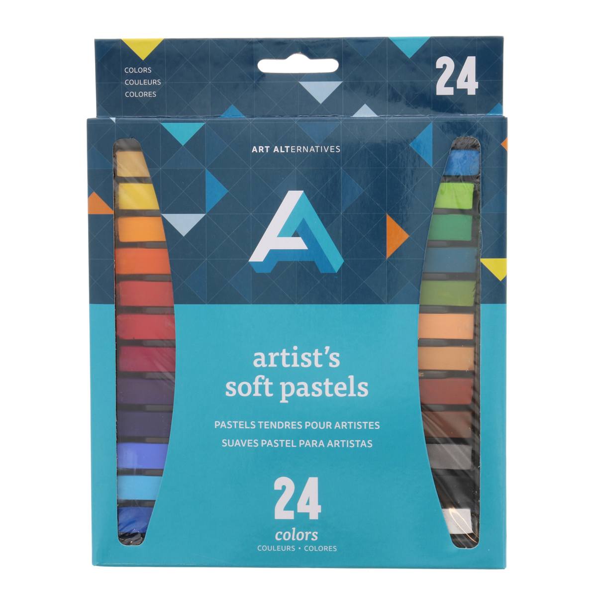 Art Alternatives Artist's Soft Pastels - Set of 24, Assorted Colors