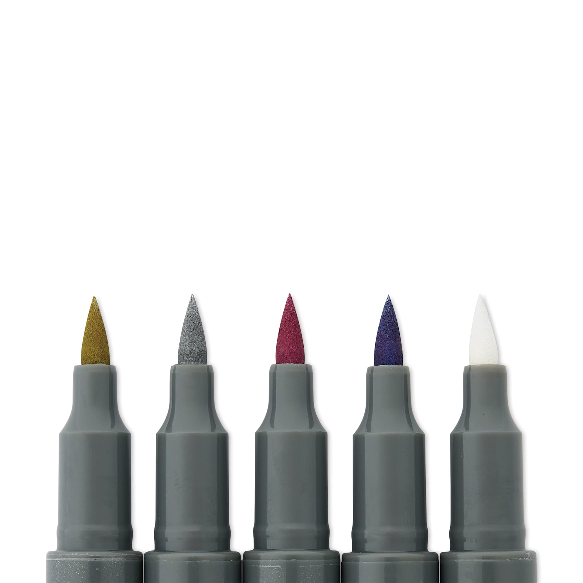 Staedtler Metallic Marker Set - Set of 5, Brush Nib, nibs