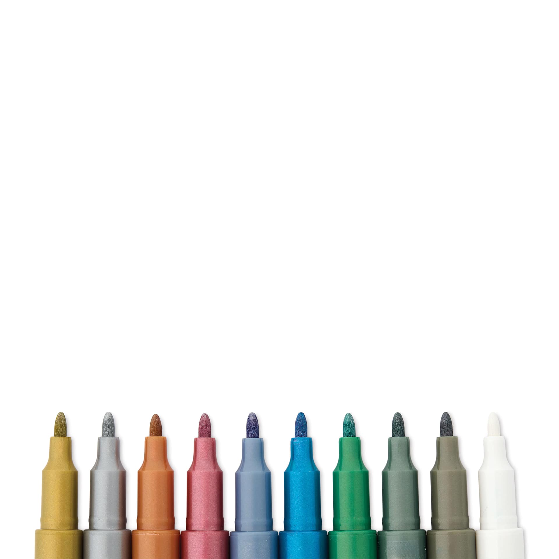 Staedtler Metallic Marker Set - Set of 10, Bullet Nib, nibs