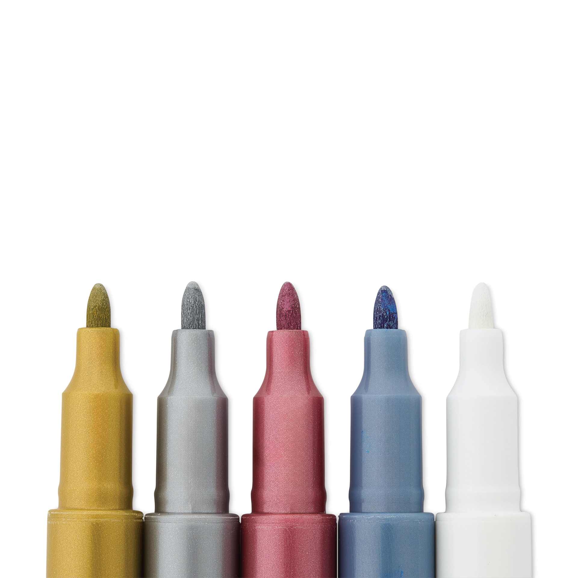 Staedtler Metallic Marker Set - Set of 5, Bullet Nib, nibs