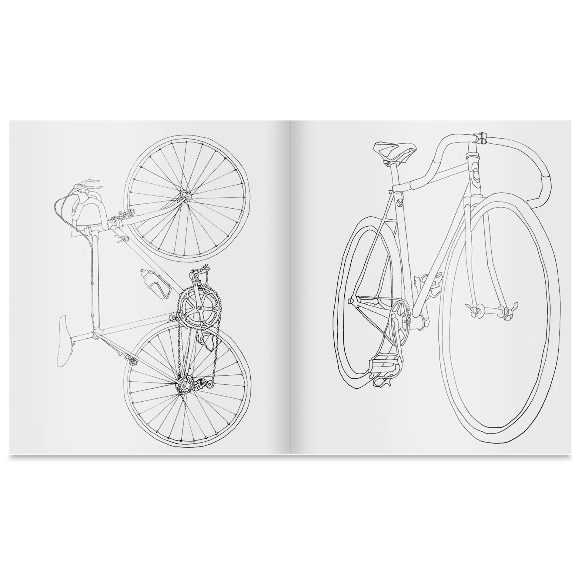 The Classic Bicycle Coloring Book, cruiser bicycle