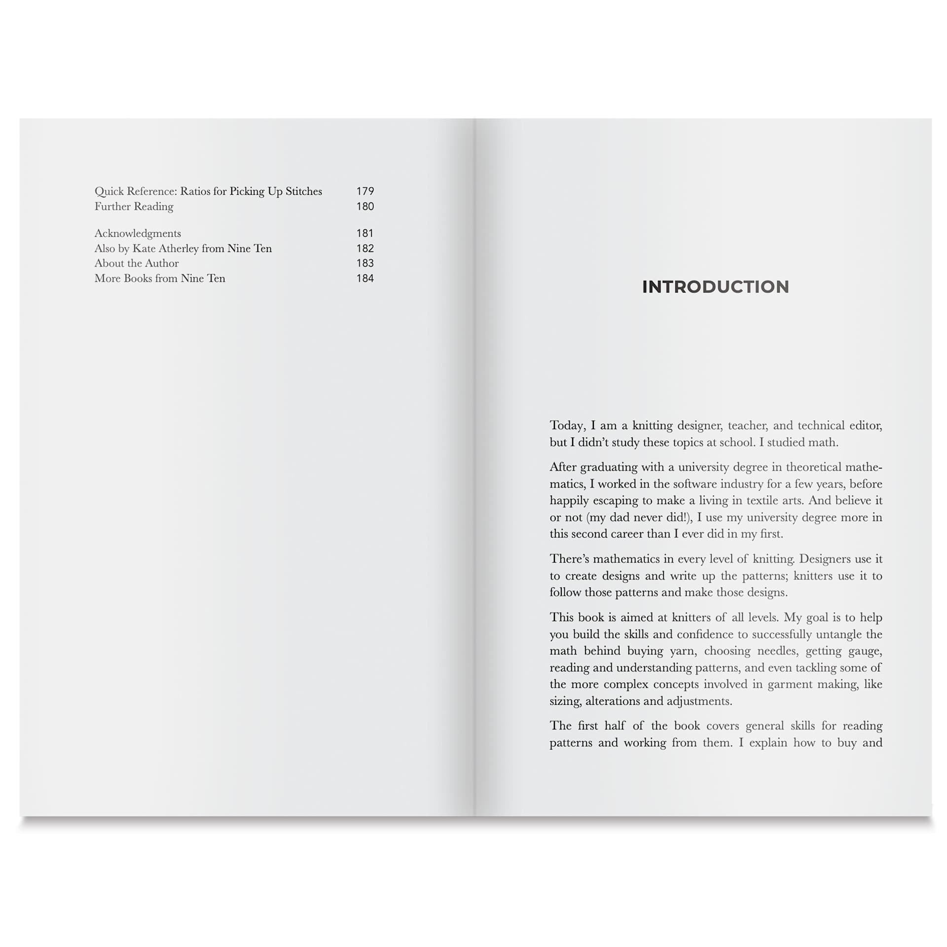 Math for Knitters - Paperback, 184 Pages, introduction
