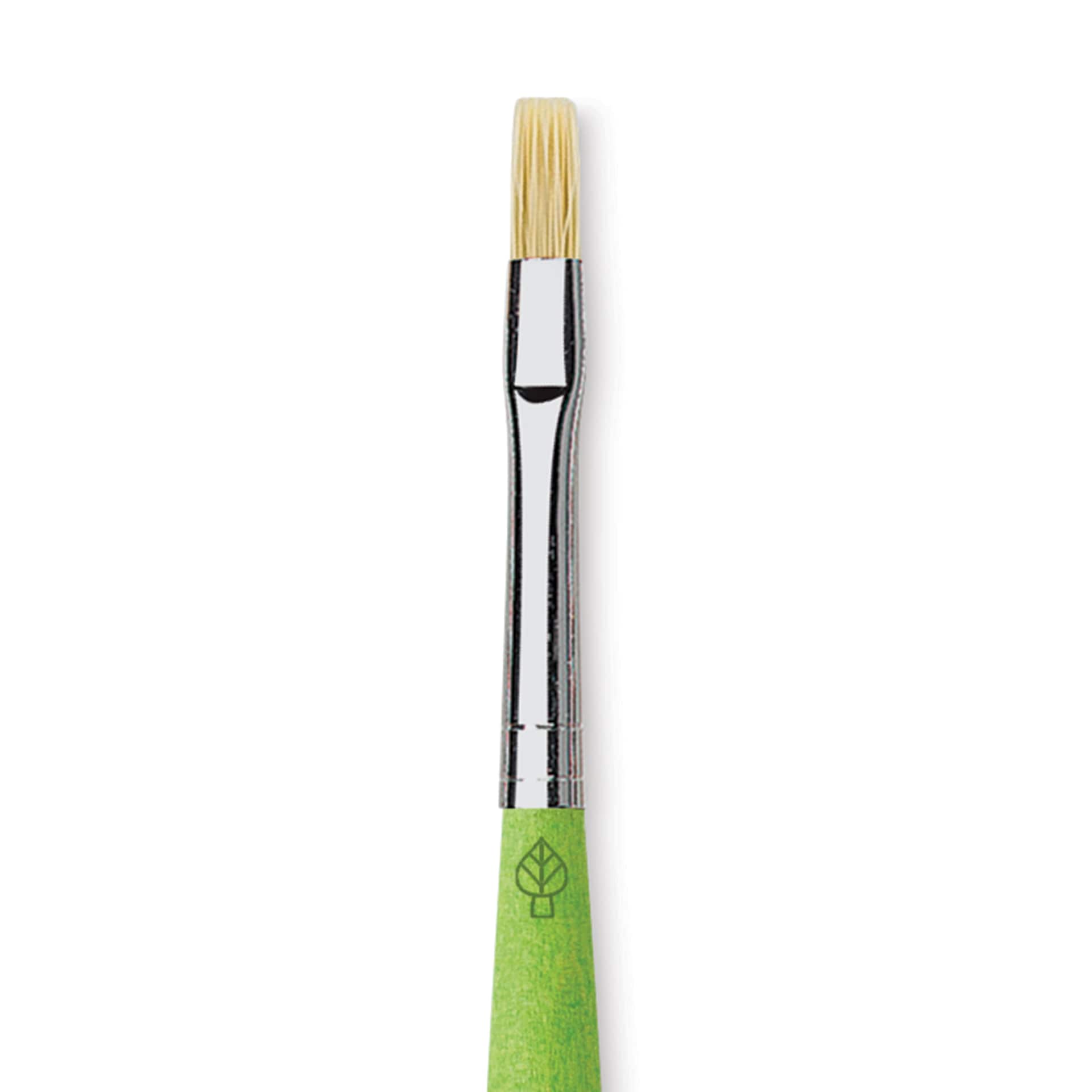 Da Vinci Fit Synthetic Bristle Brush - Flat, Size 4, close up