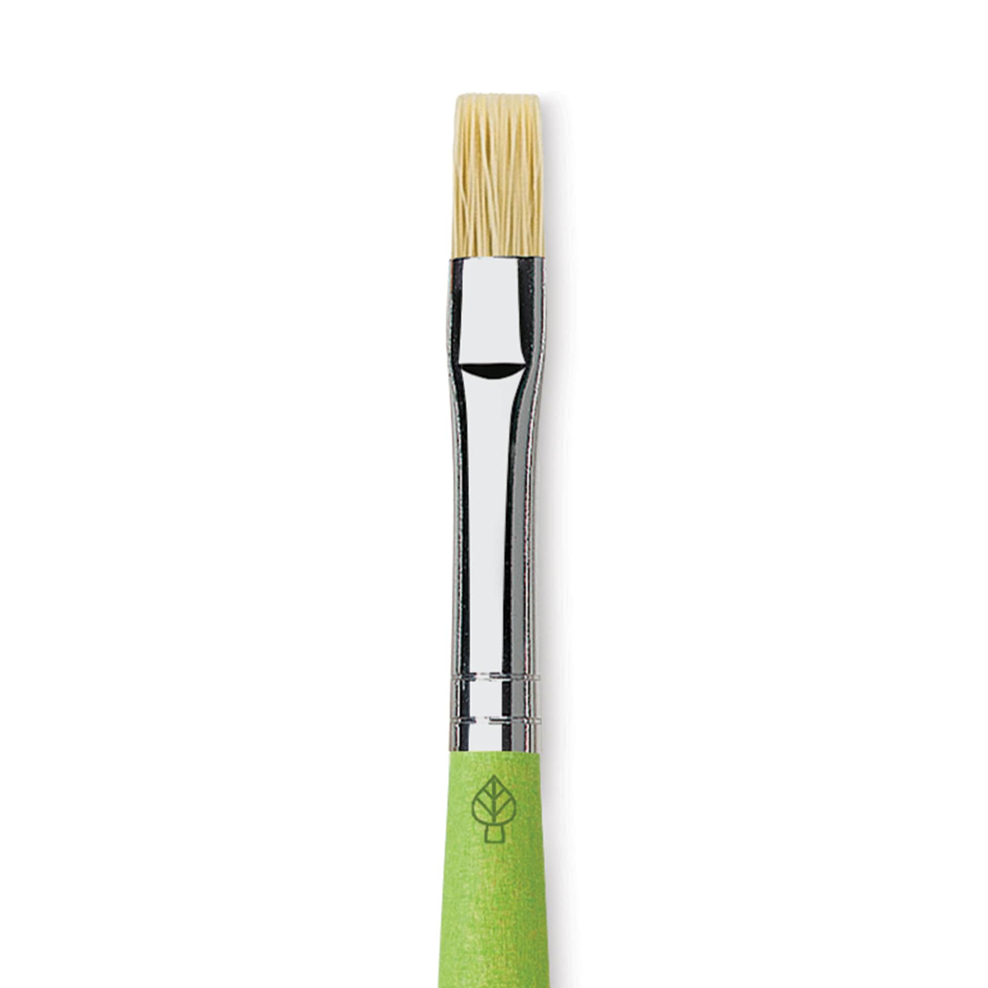 Da Vinci Fit Synthetic Bristle Brush - Flat, Size 6, close up