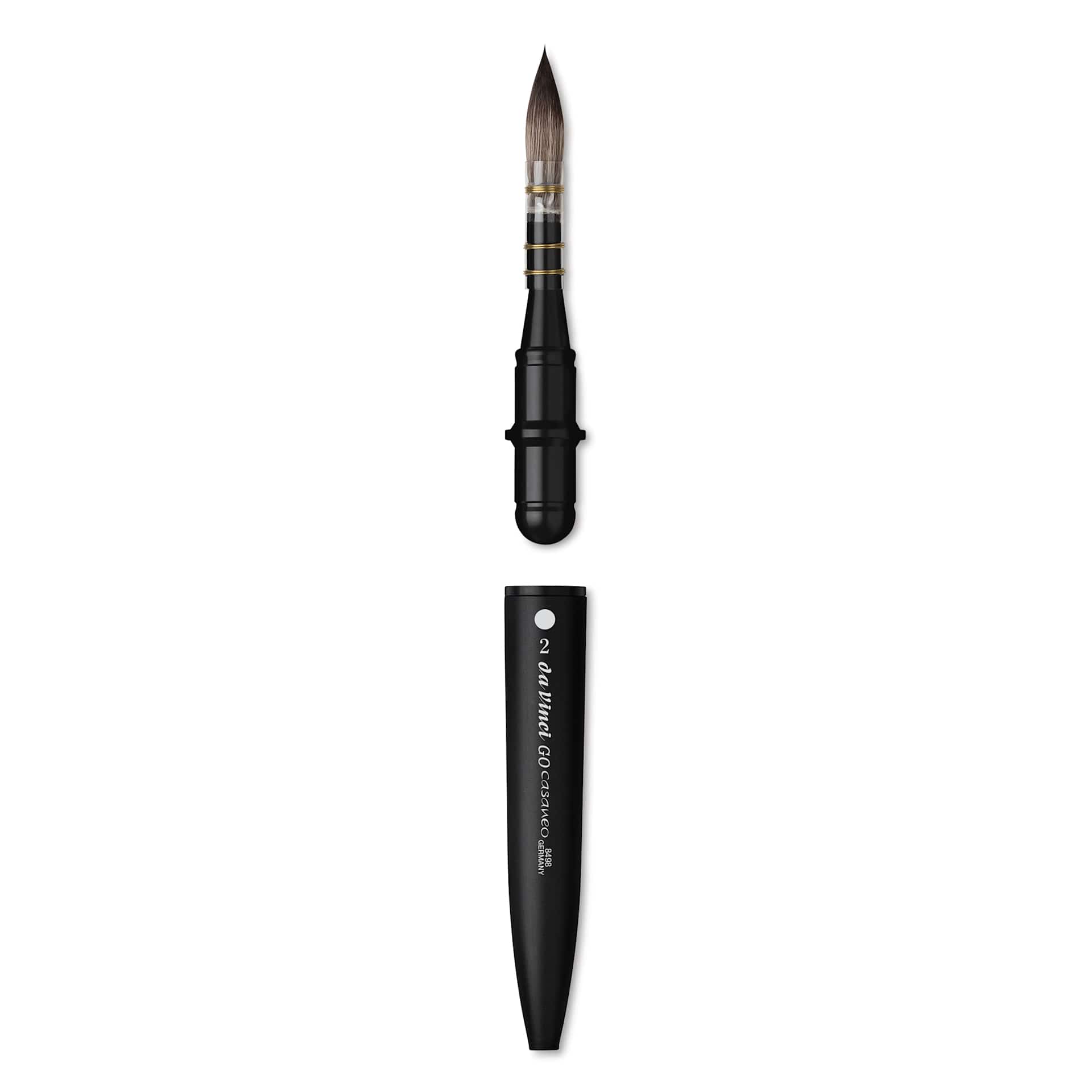 Da Vinci Go Casaneo Travel Brush - Quill, Size 2, brush removed from handle