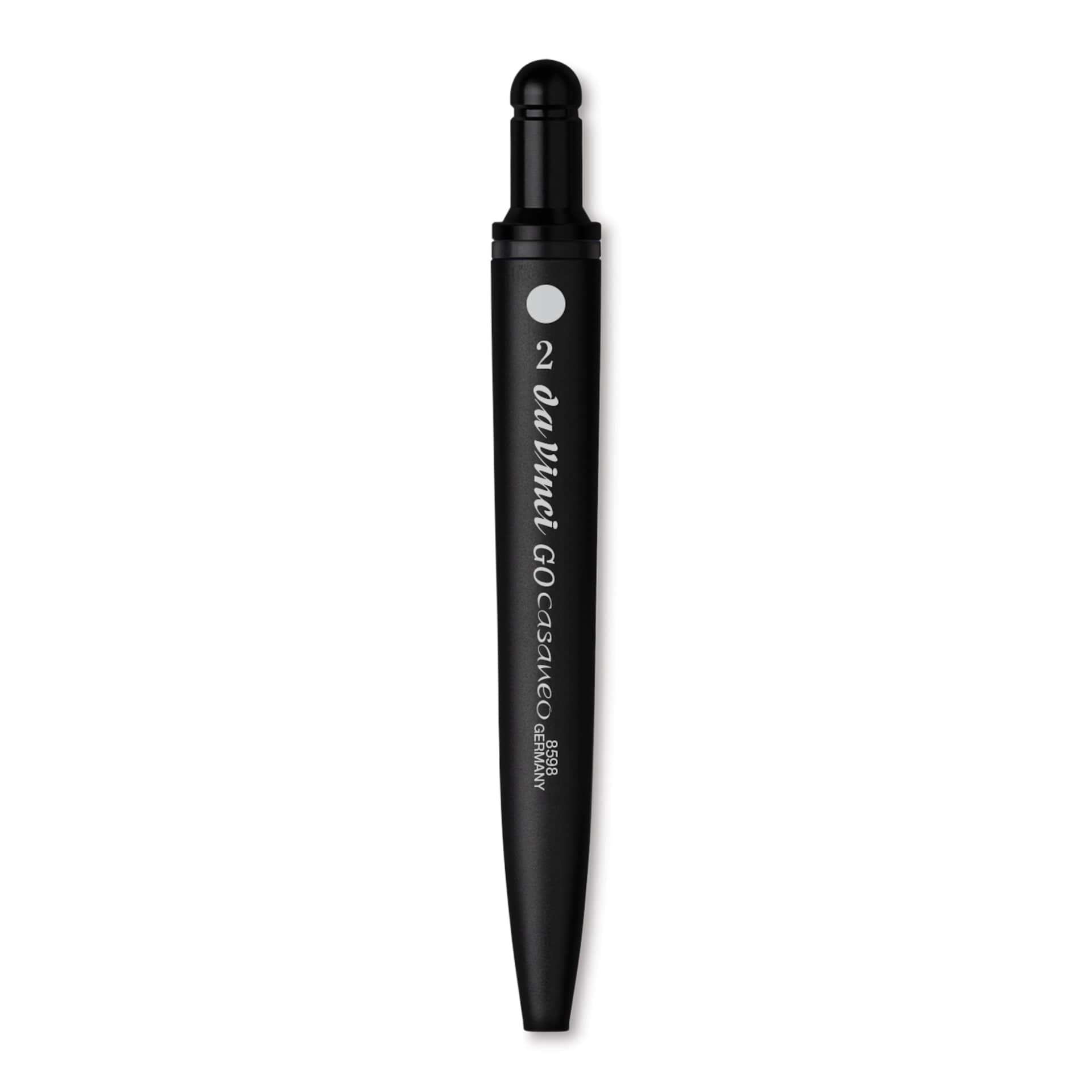Da Vinci Go Casaneo Travel Brush - Round, Size 2, brush inside handle