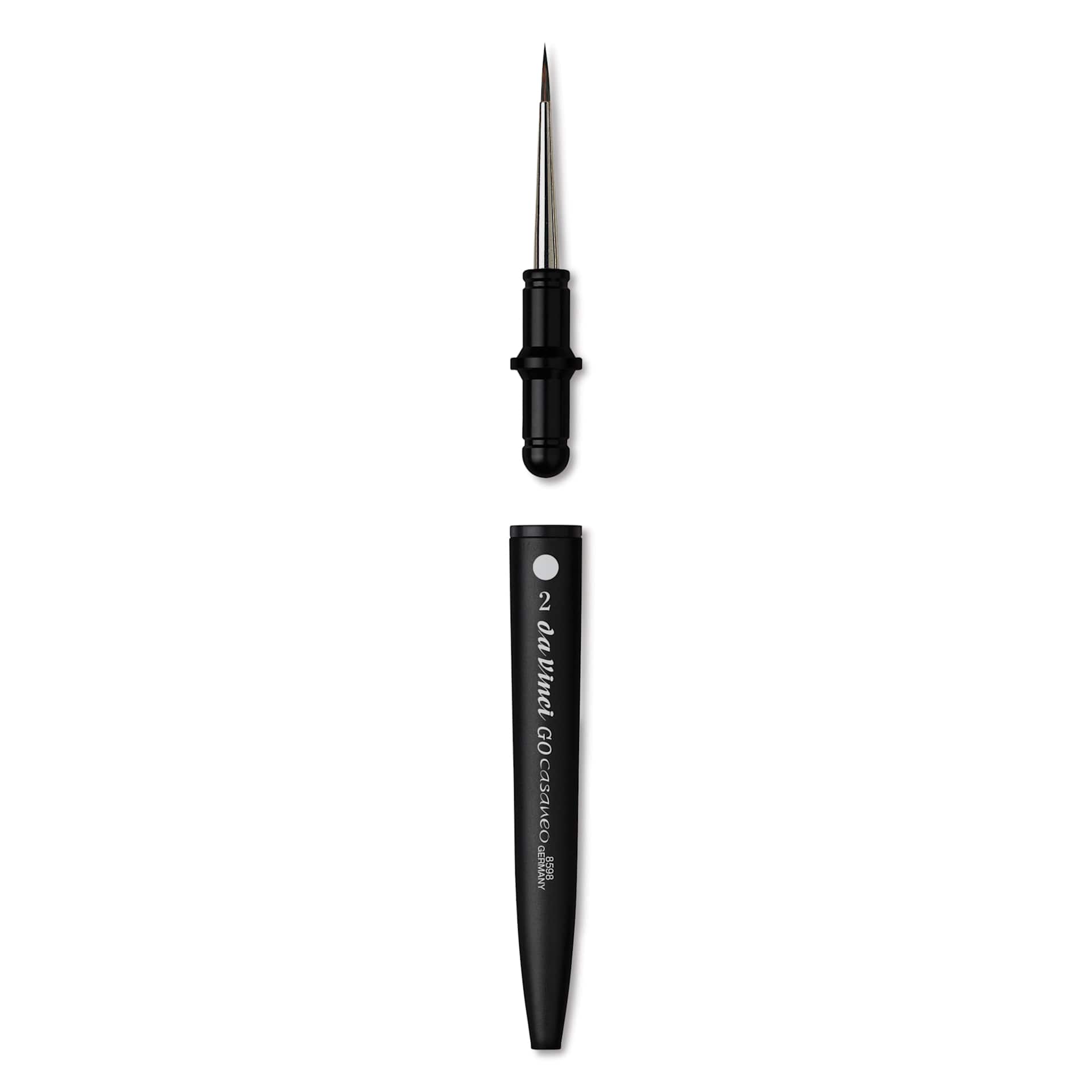 Da Vinci Go Casaneo Travel Brush - Round, Size 2, brush removed from handle