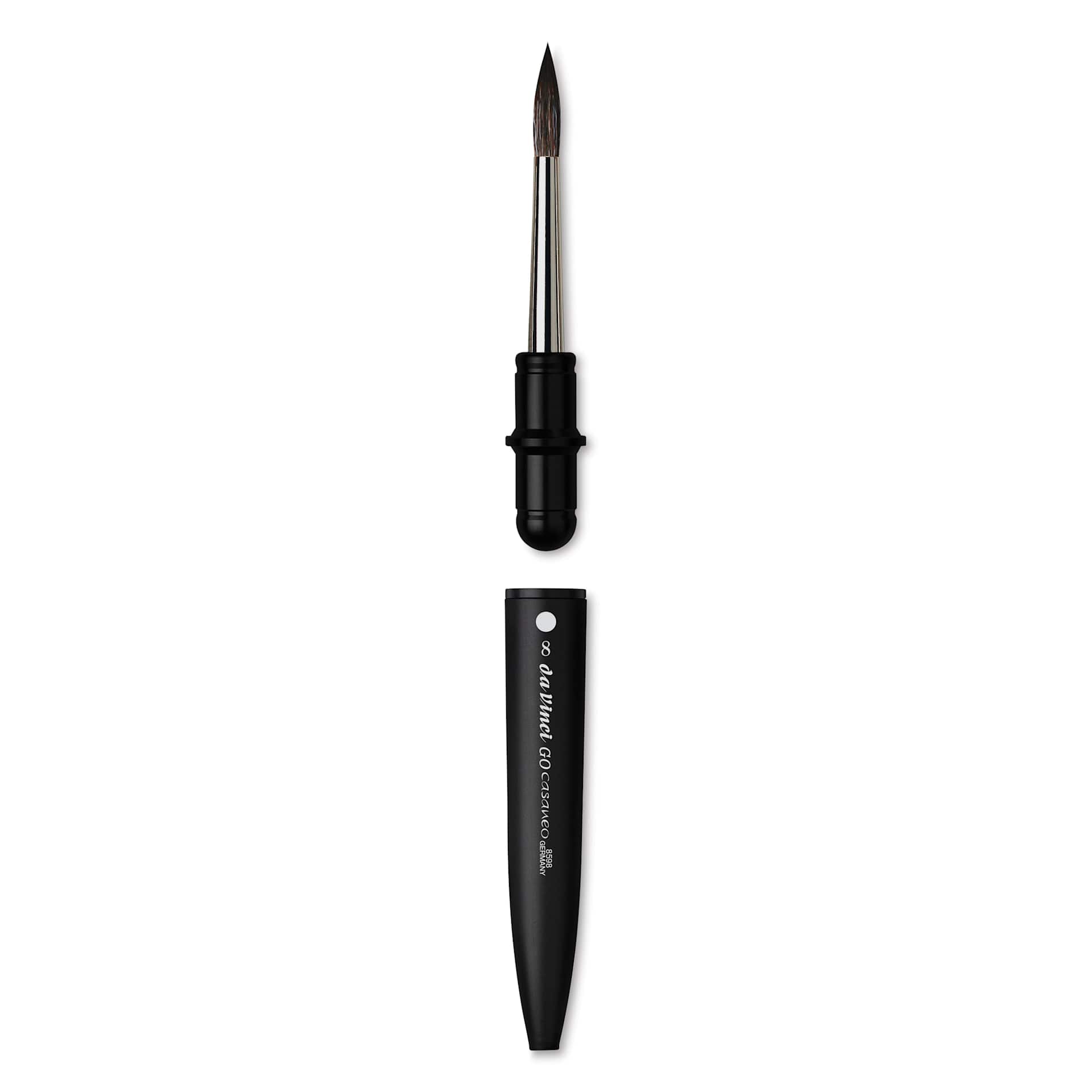 Da Vinci Go Casaneo Travel Brush - Round, Size 8, brush removed from handle