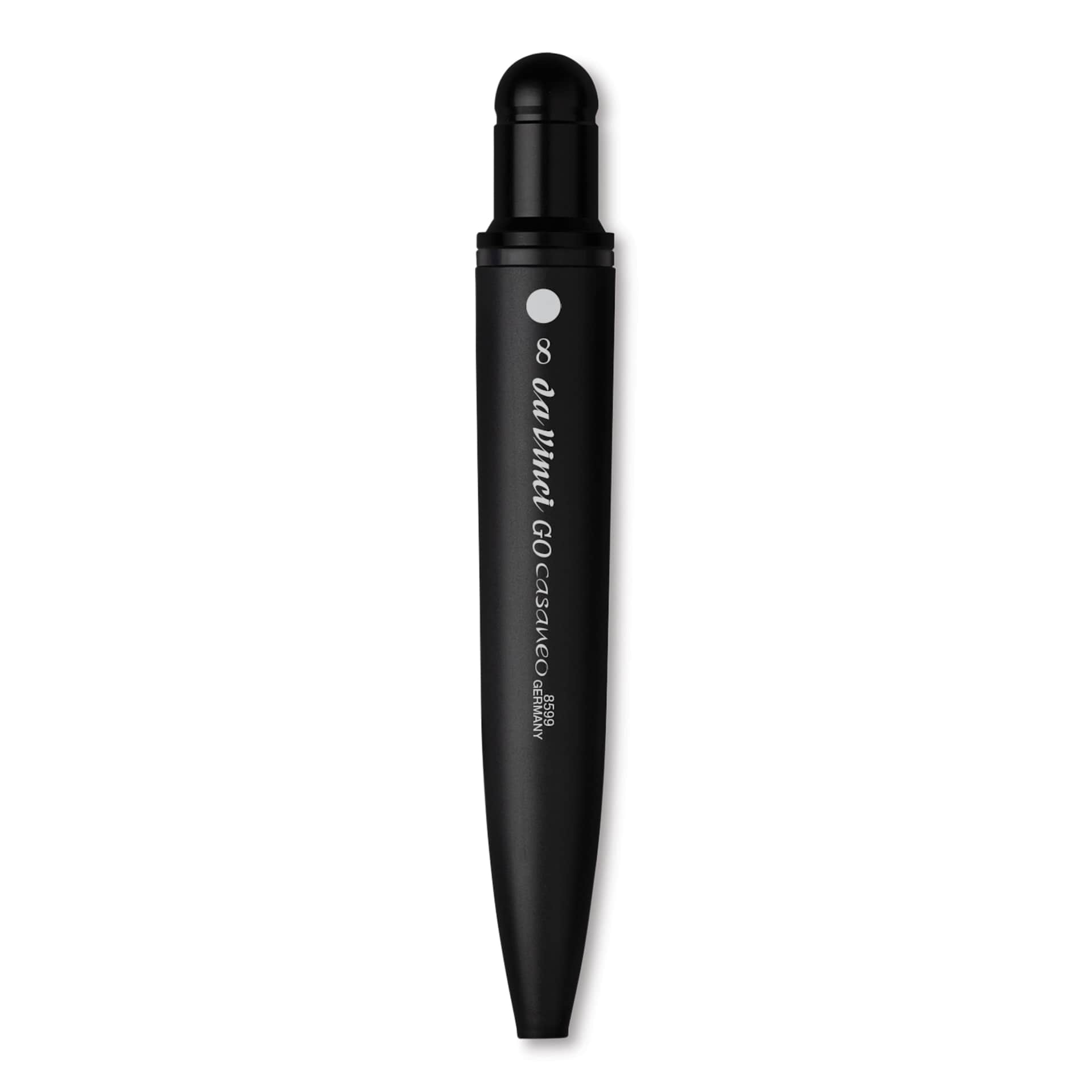 Da Vinci Go Casaneo Travel Brush - Inlaid Liner, Size 8, brush inside handle