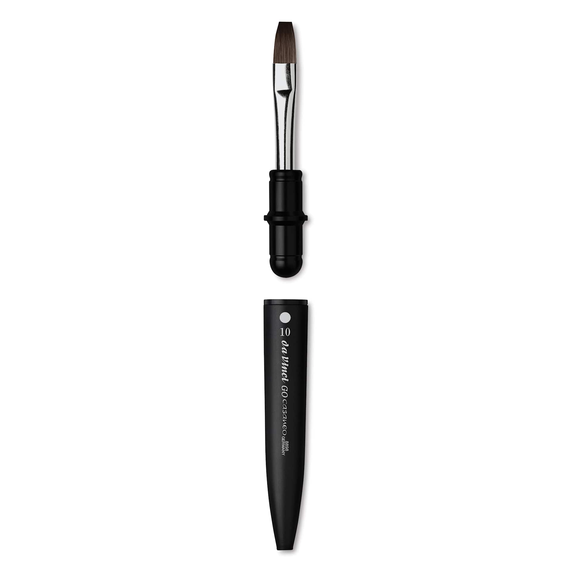 Da Vinci Go Casaneo Travel Brush - Flat, Size 10, brush removed from handle