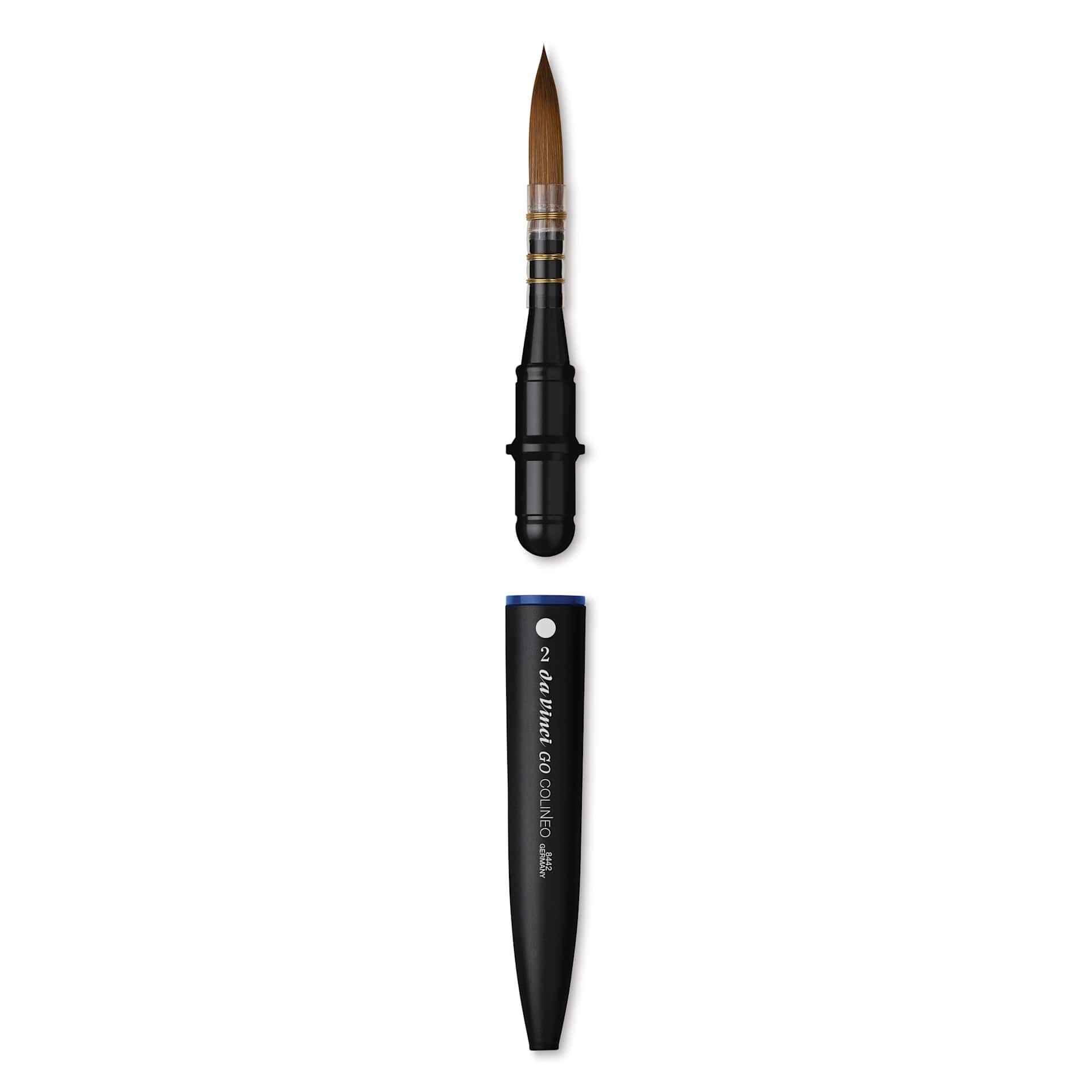 Da Vinci Go Colineo Travel Brush - Quill, Size 2, brush removed from handle