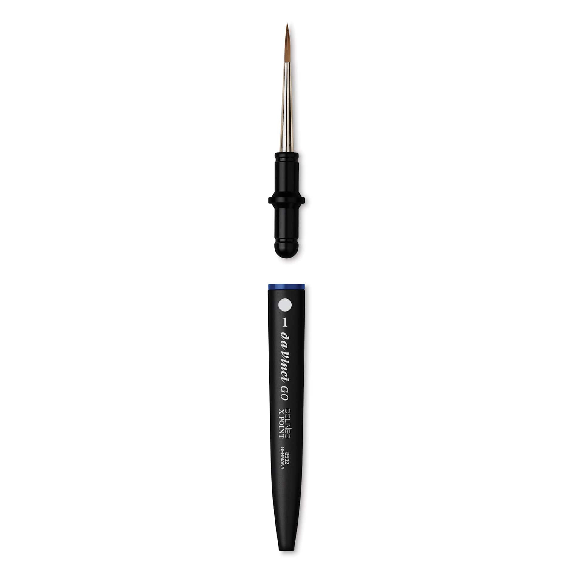 Da Vinci Go Colineo Travel Brush - Pointed Round, Size 1, brush removed from handle