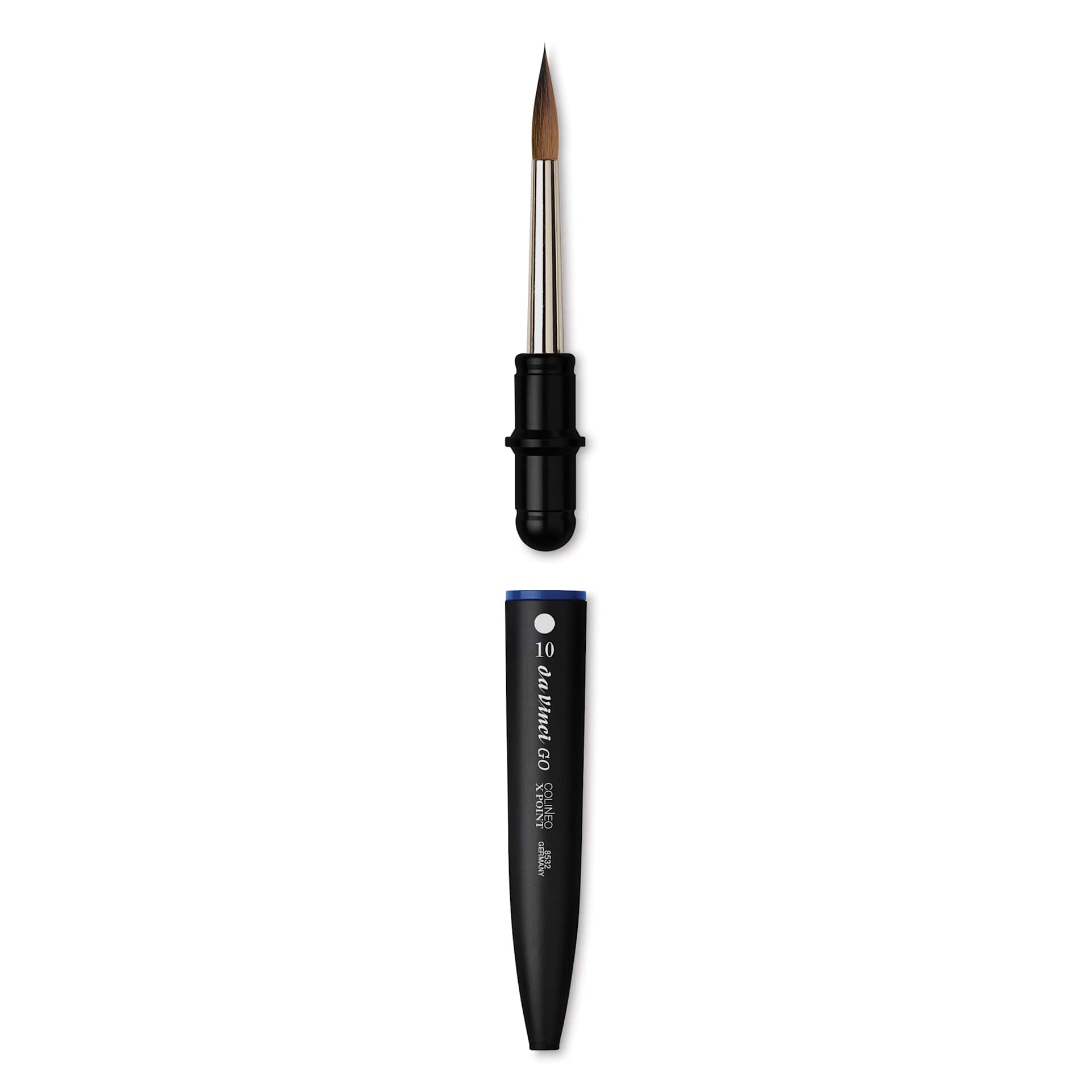Da Vinci Go Colineo Travel Brush - Pointed Round, Size 10, brush removed from handle