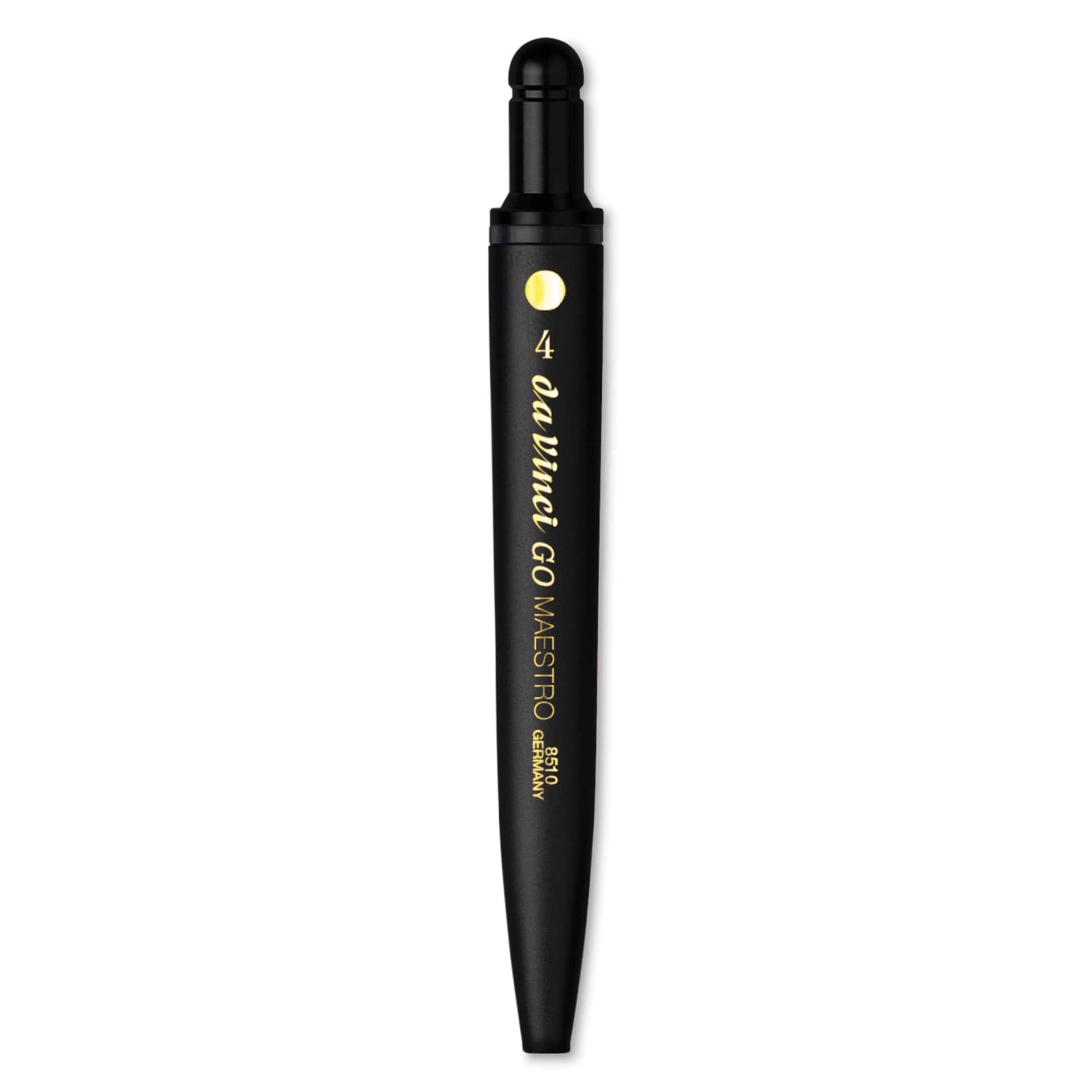 Da Vinci Go Maestro Travel Brush - Round, Size 4, brush inside handle