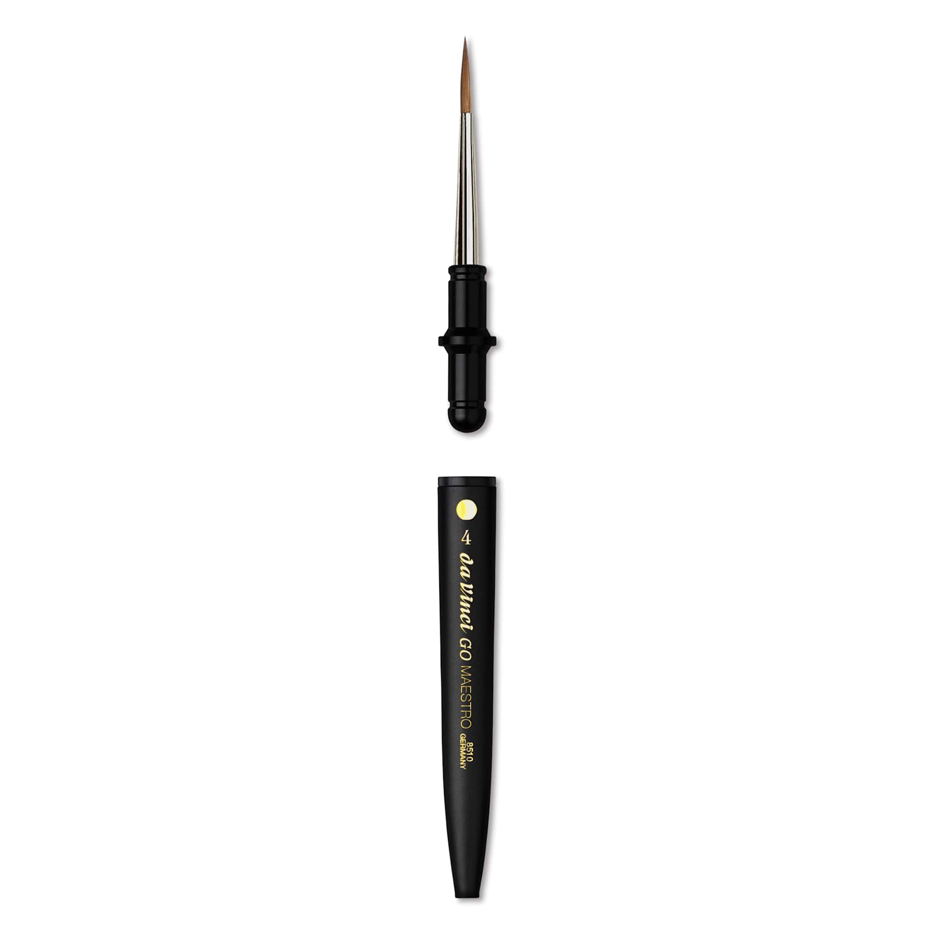 Da Vinci Go Maestro Travel Brush - Round, Size 4, brush removed from handle